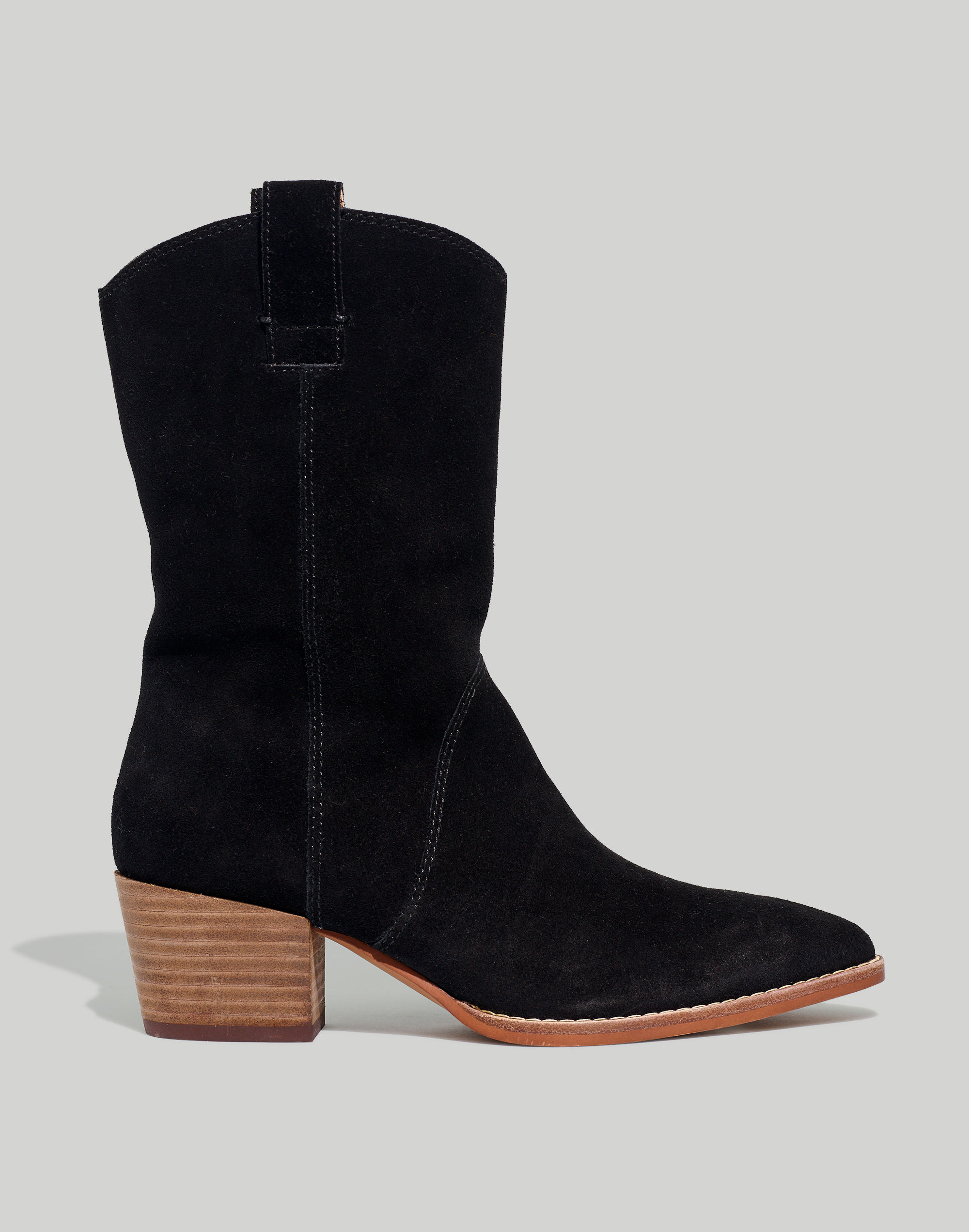 The Cassity Tall Western Boot in Suede