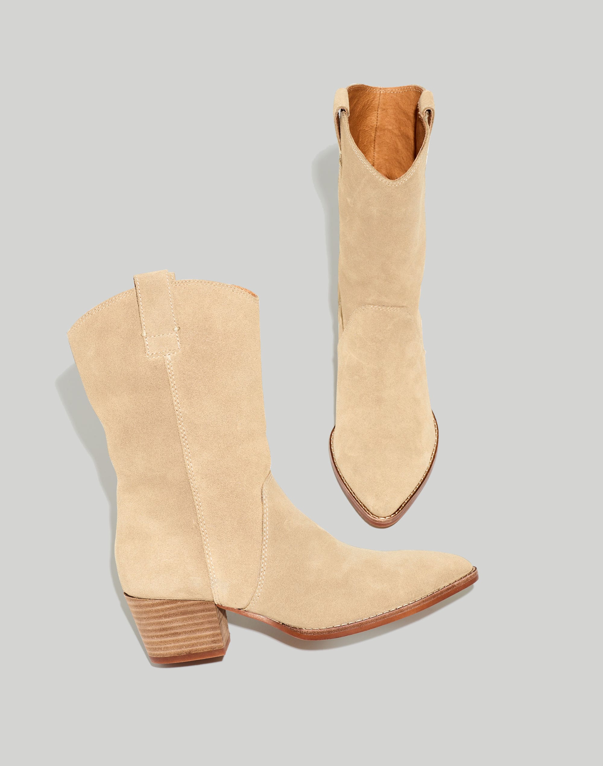The Cassity Tall Western Boot in Suede