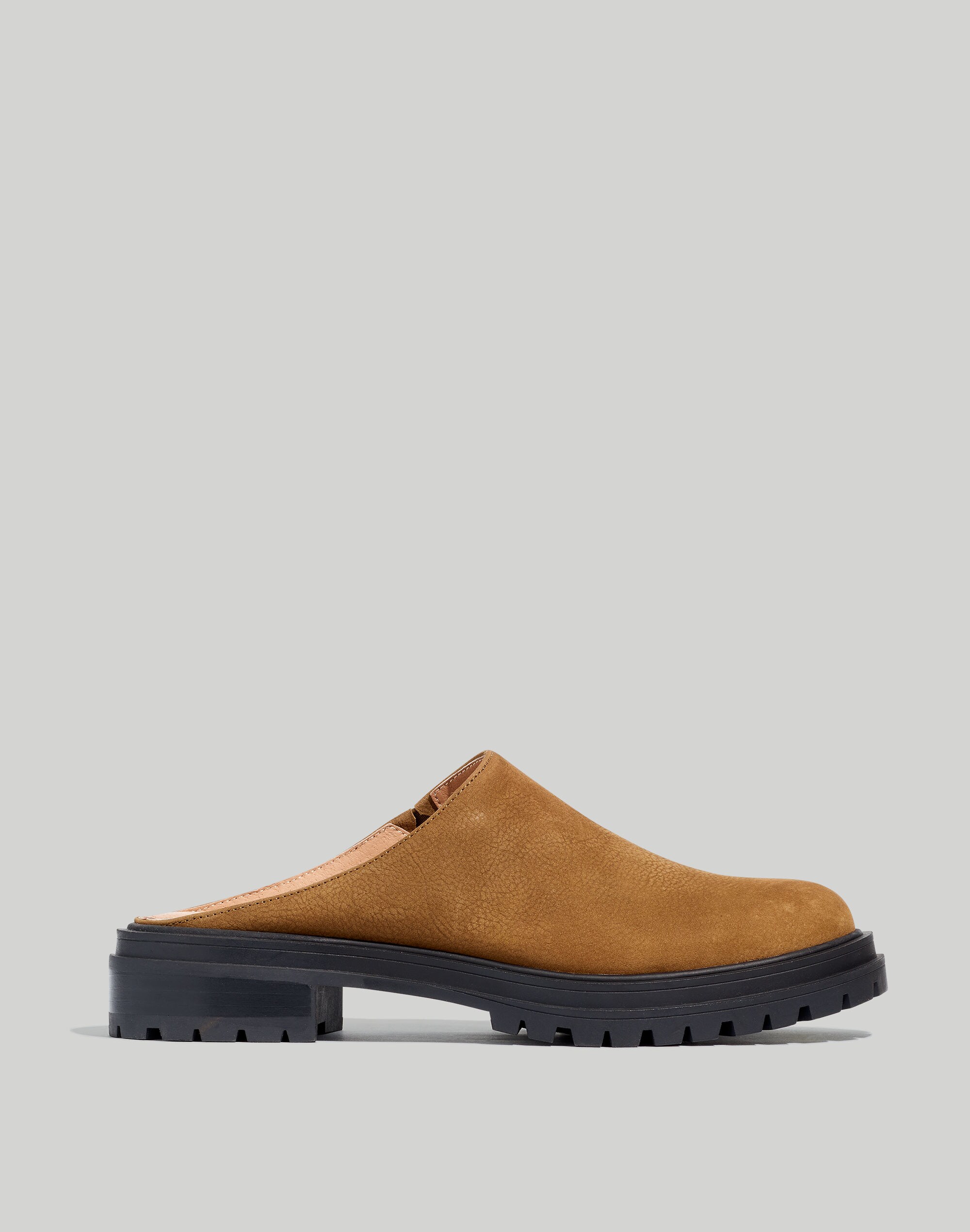 The Bradley Lugsole Mule in Nubuck