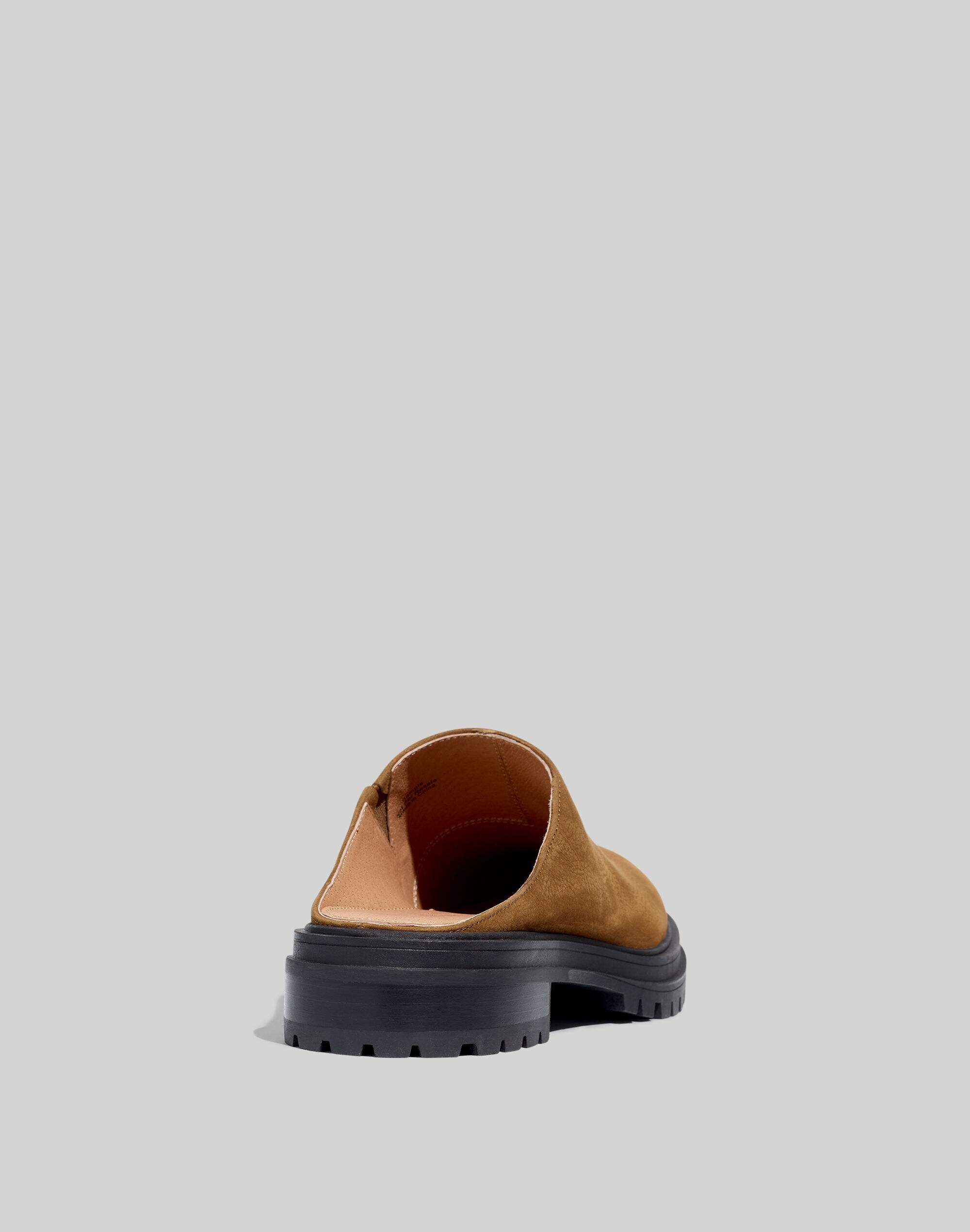The Bradley Lugsole Mule in Nubuck