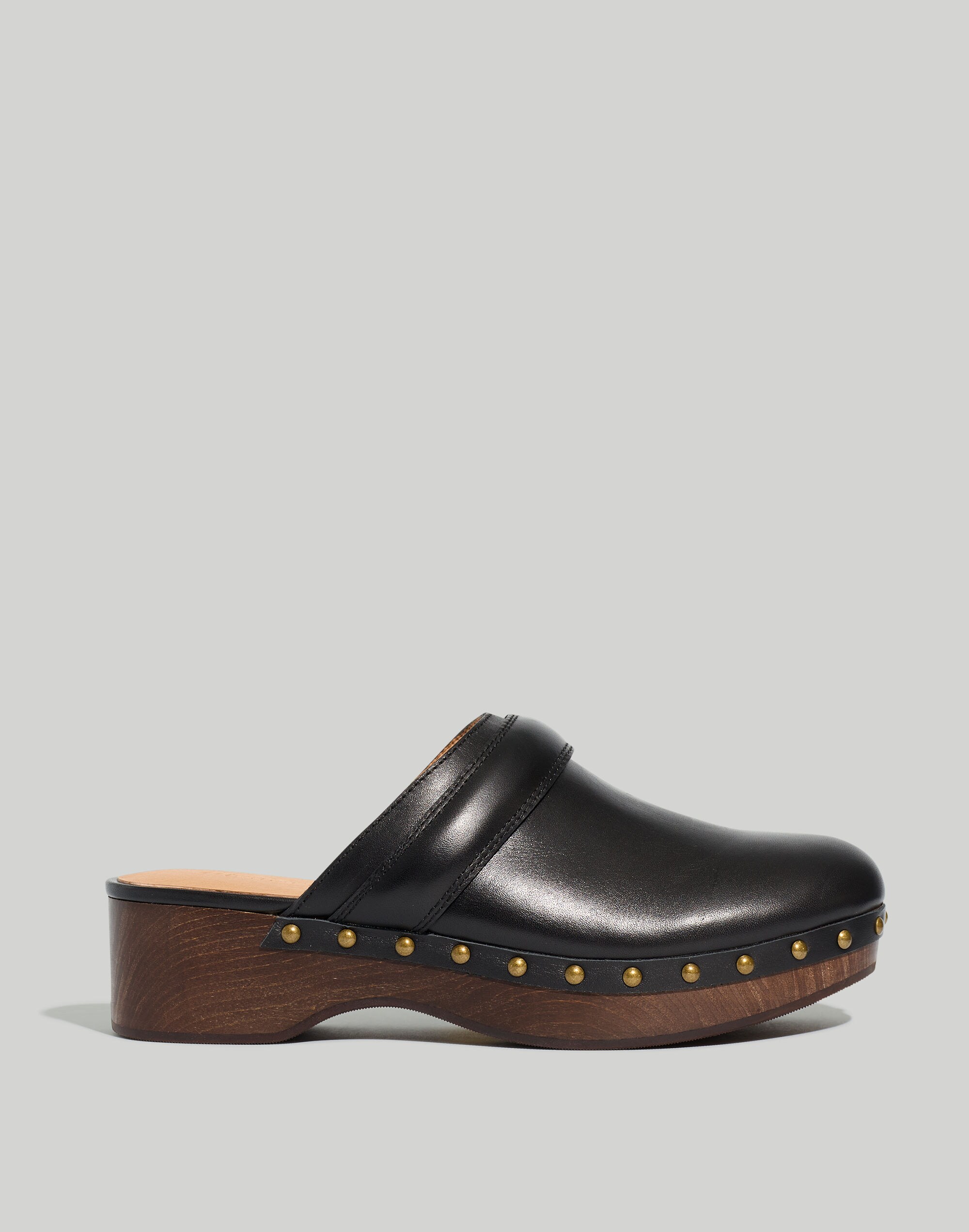 The Cecily Clog in Oiled Leather