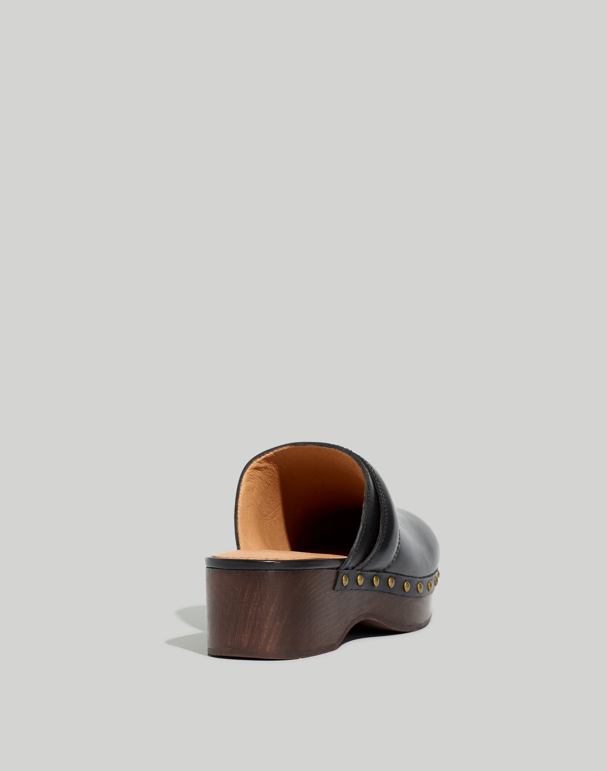 The Cecily Clog in Oiled Leather