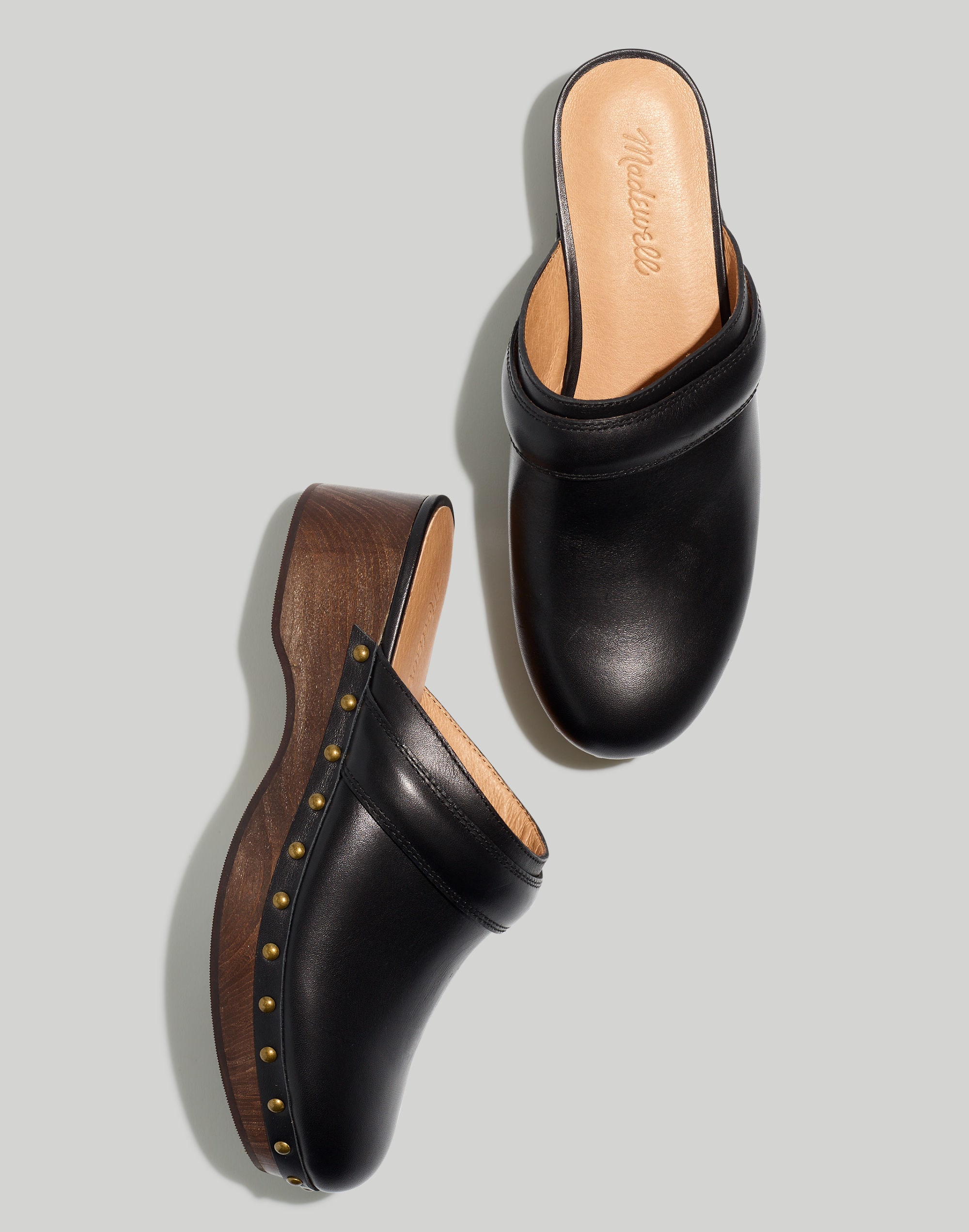 The Cecily Clog in Oiled Leather