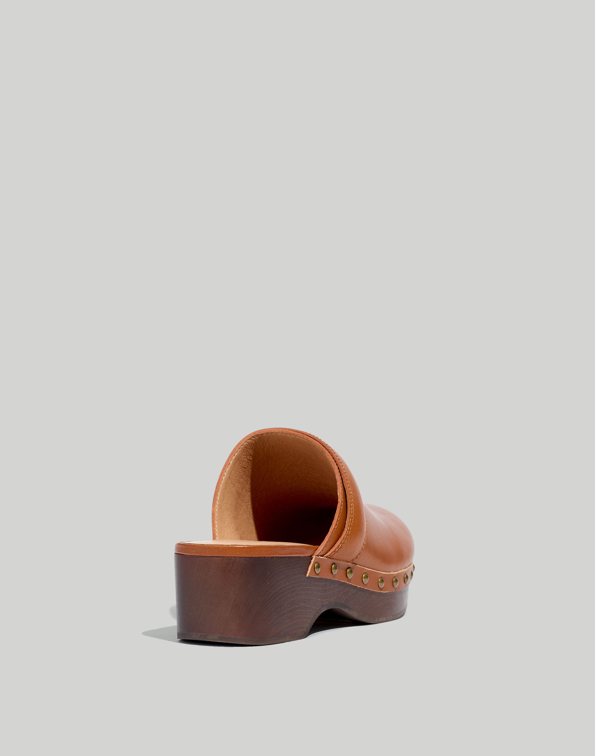 The Cecily Clog in Oiled Leather