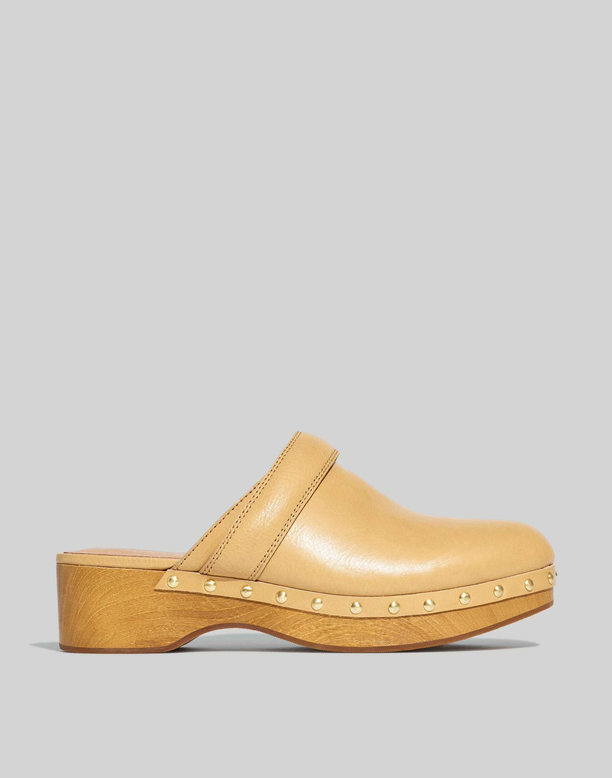 The Cecily Clog in Oiled Leather