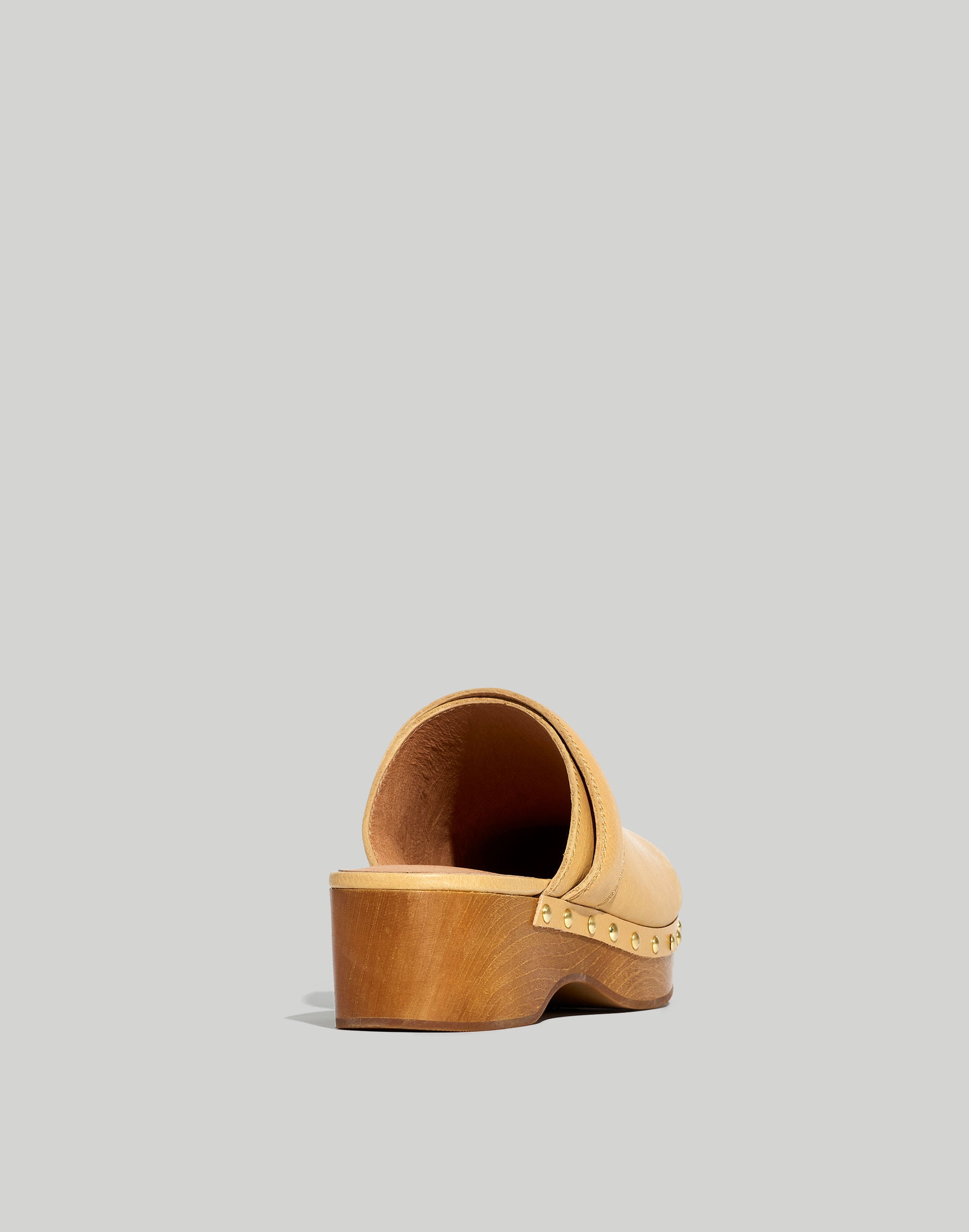 The Cecily Clog in Oiled Leather