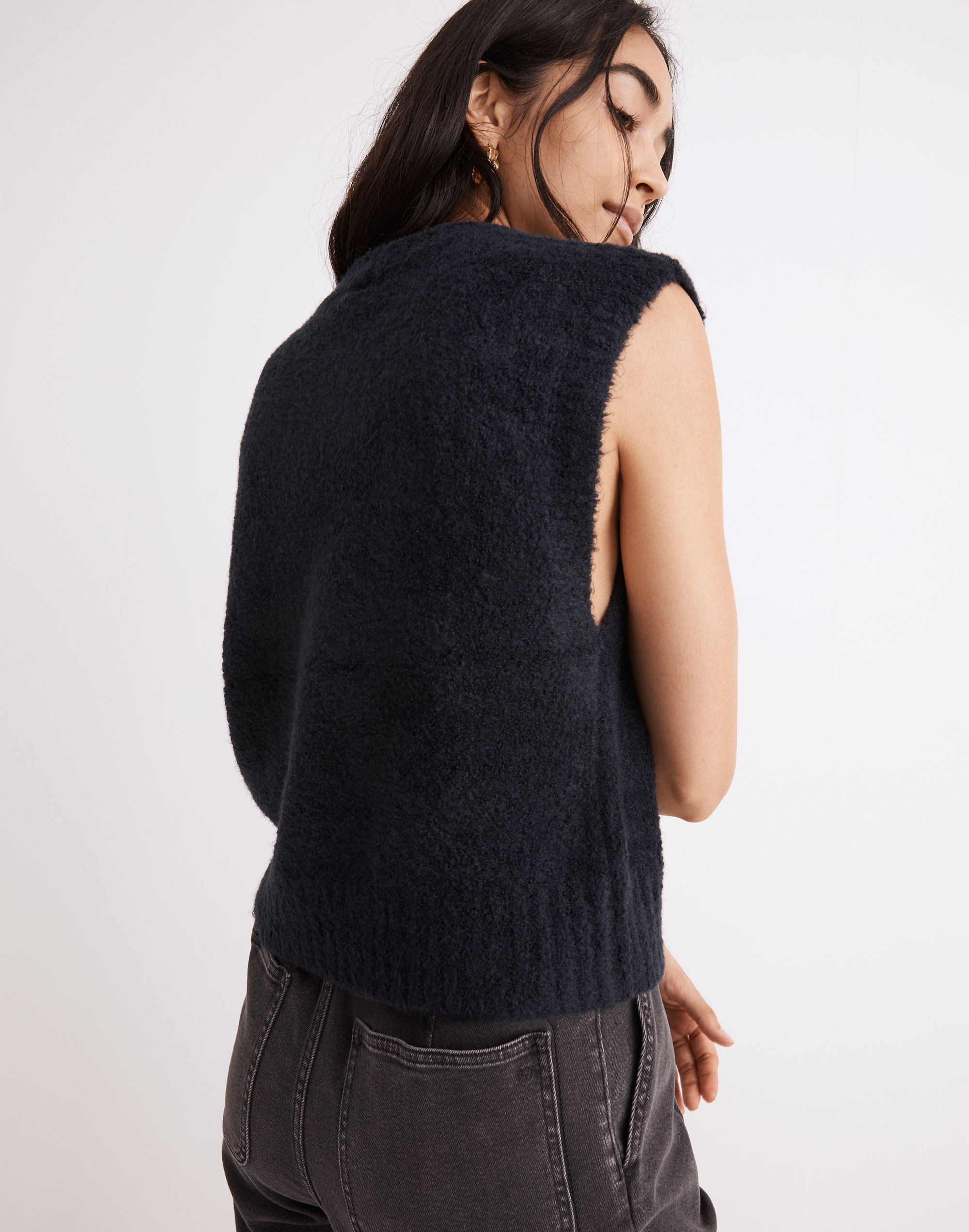 Boucl&eacute; Sweater Vest