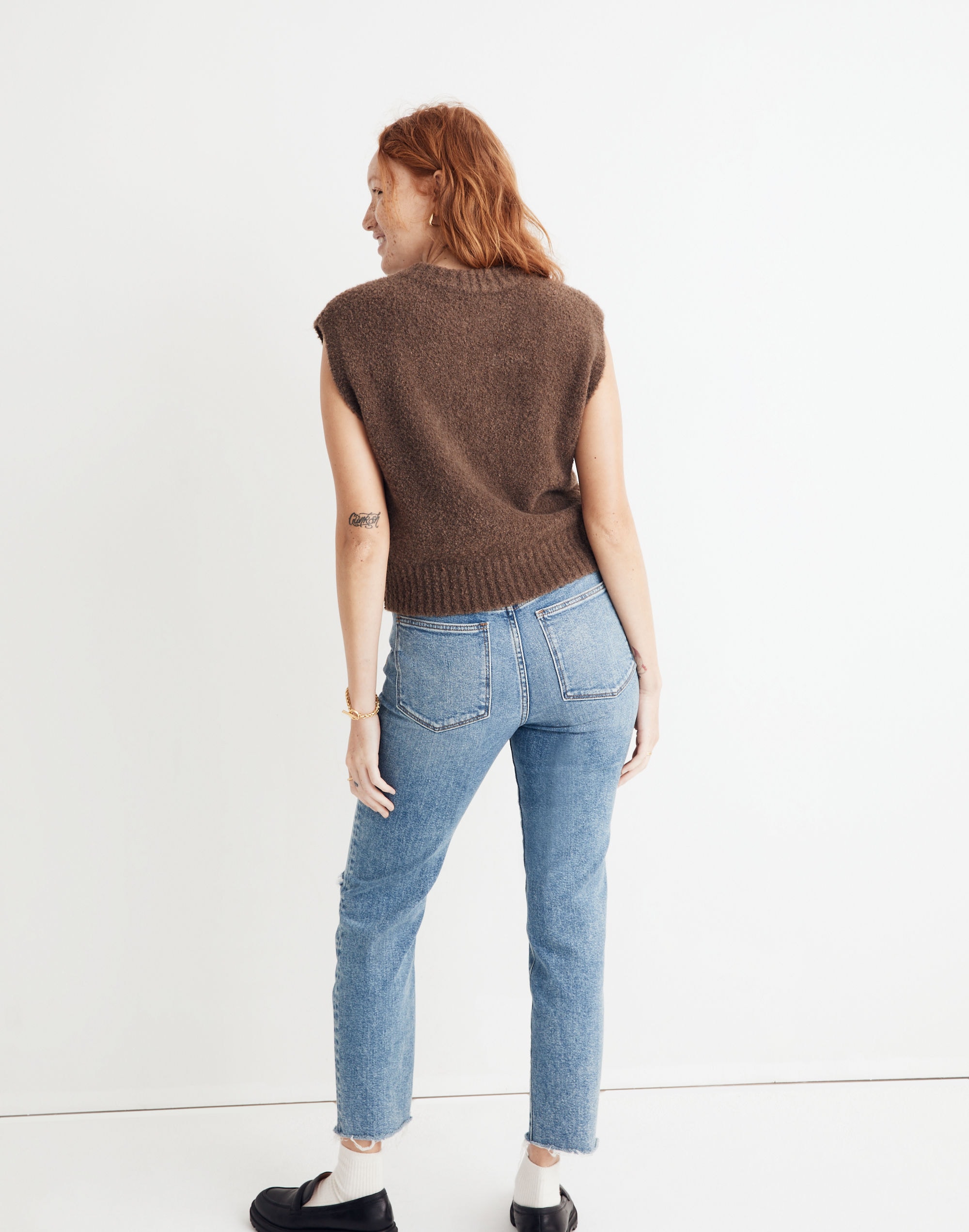 Boucl&eacute; Sweater Vest