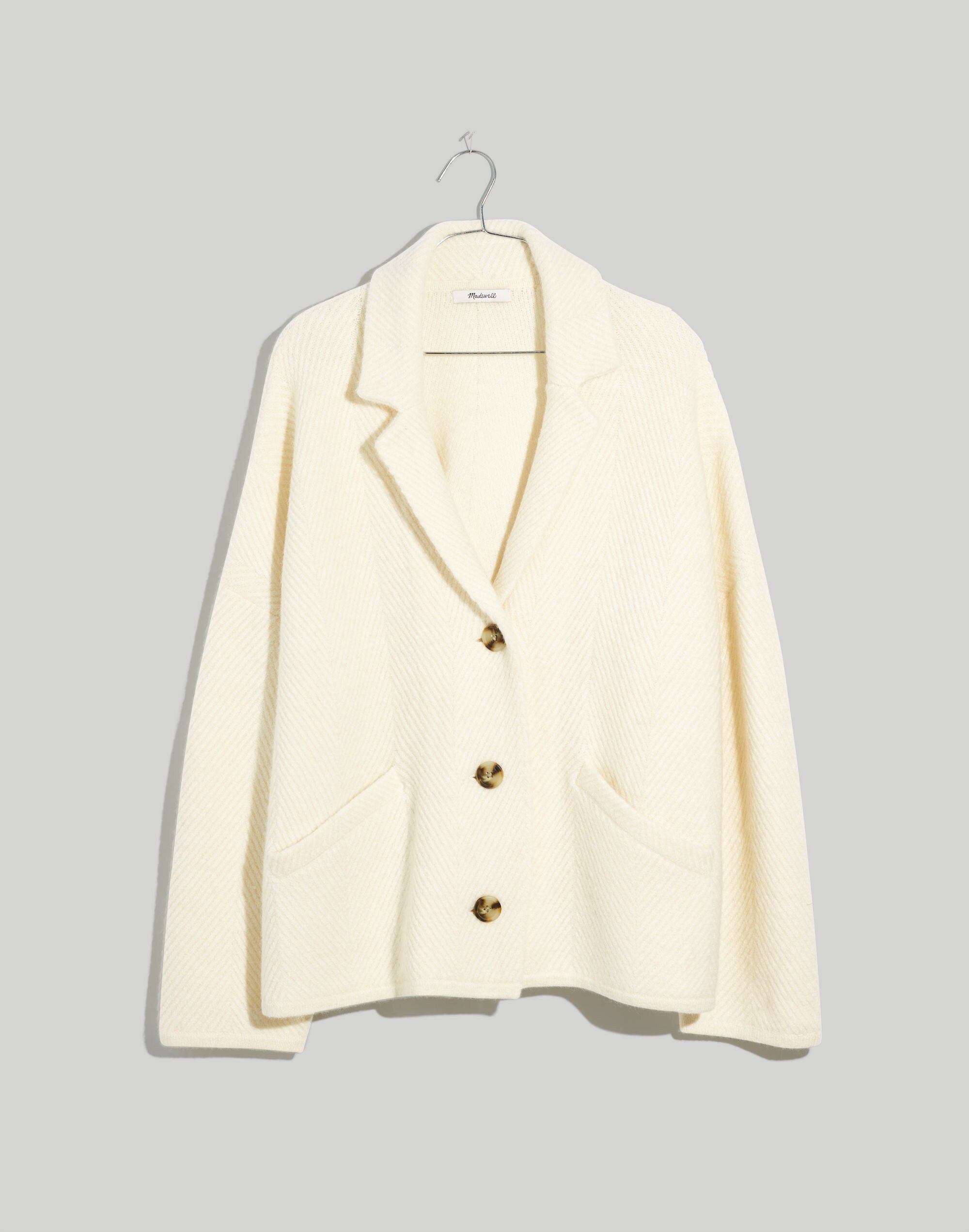 Herringbone Sweater Blazer