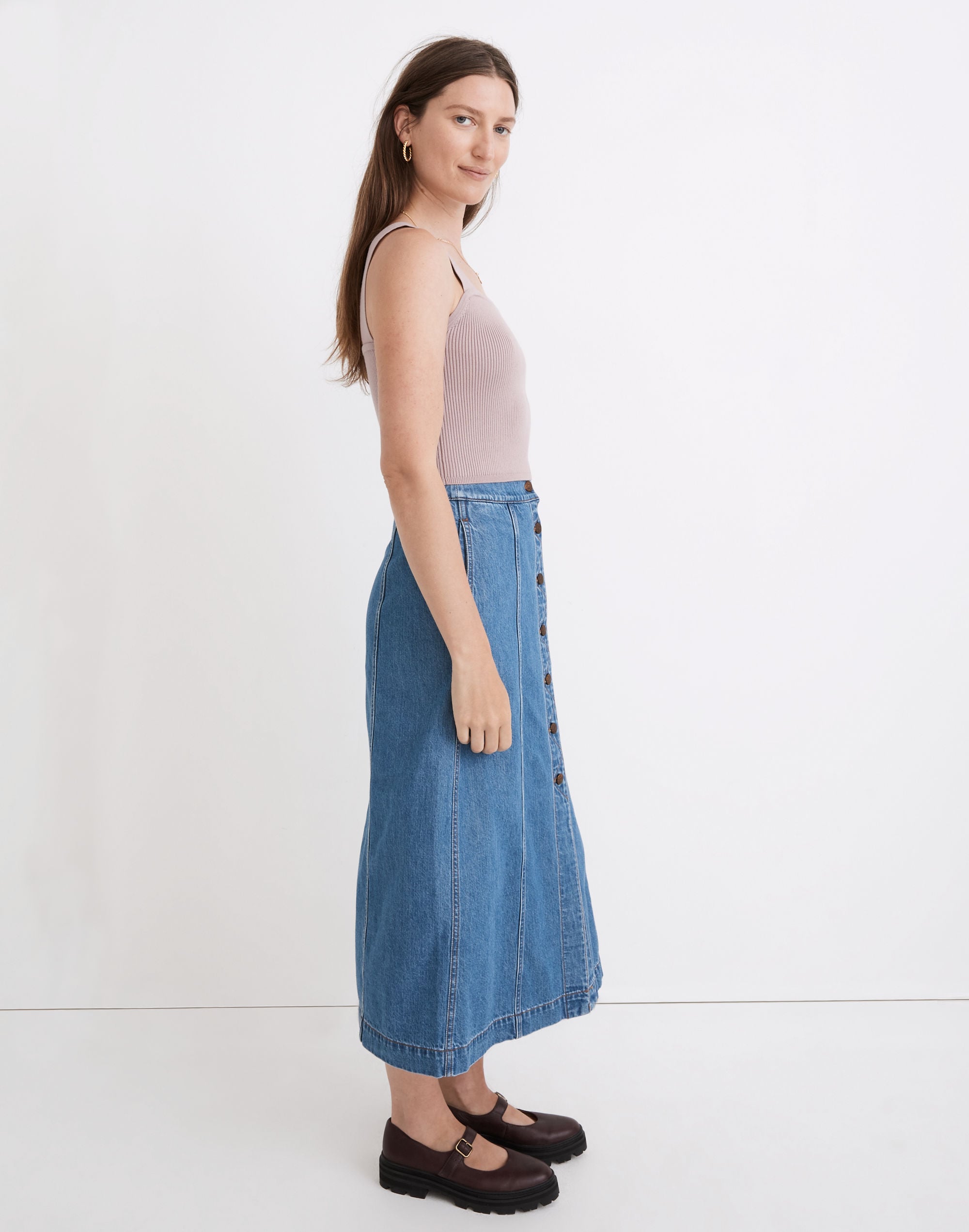 Dearing Square-Neck Crop Sweater Tank