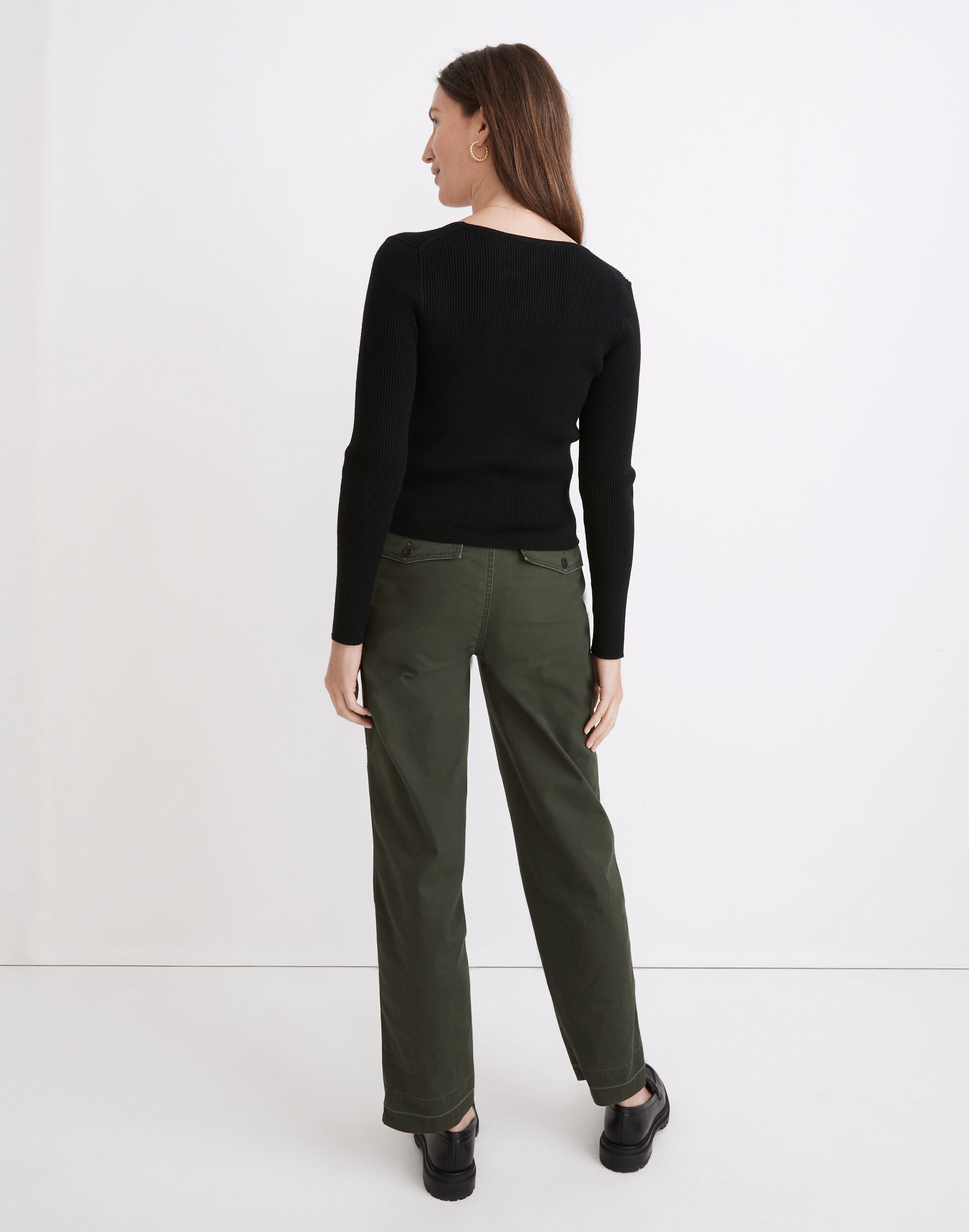 Carmon Crop Cardigan Sweater