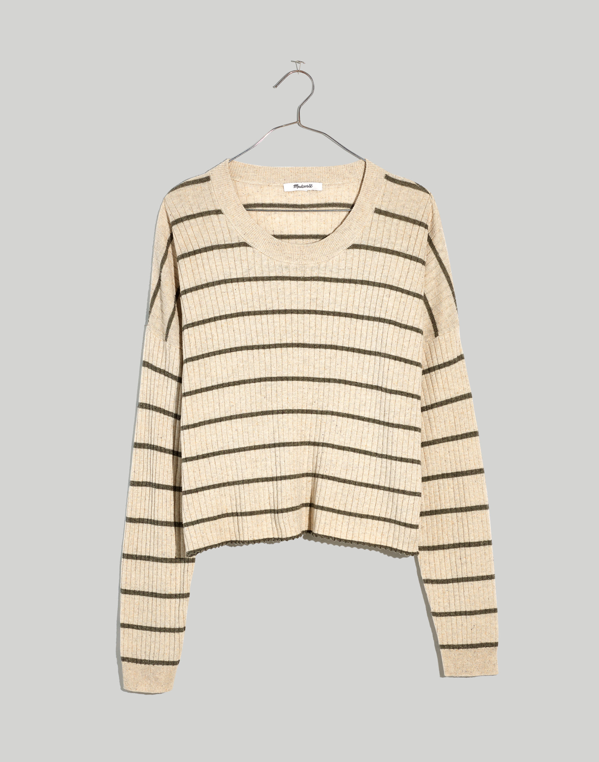 Lawson Crop Pullover Sweater in Stripe