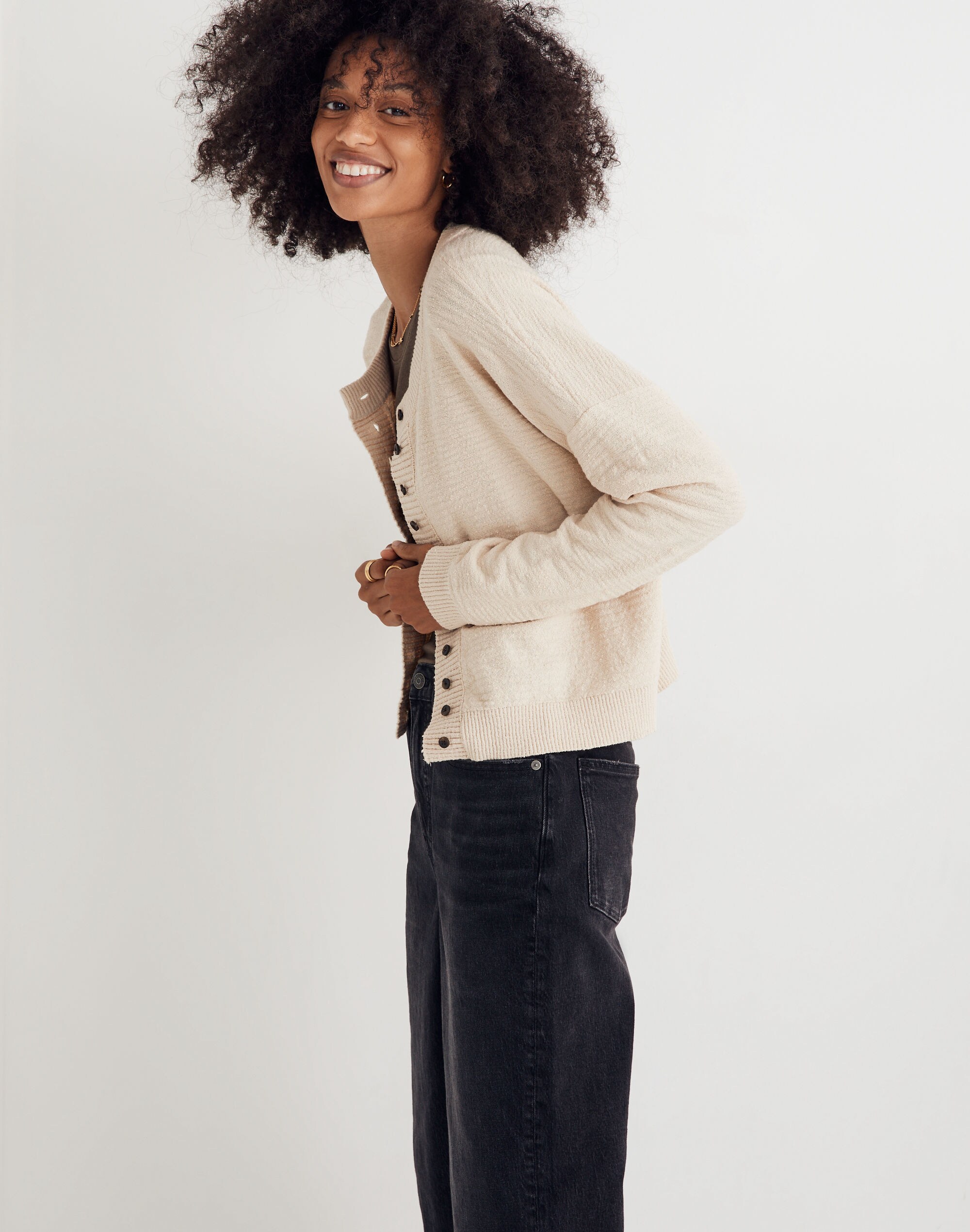 Brampton Crop Cardigan Sweater
