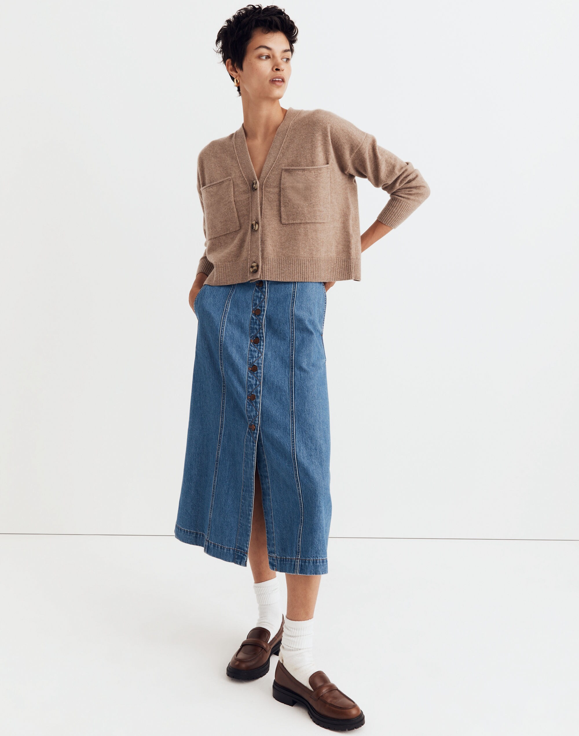 (Re)sponsible Cashmere Upton Cardigan Sweater