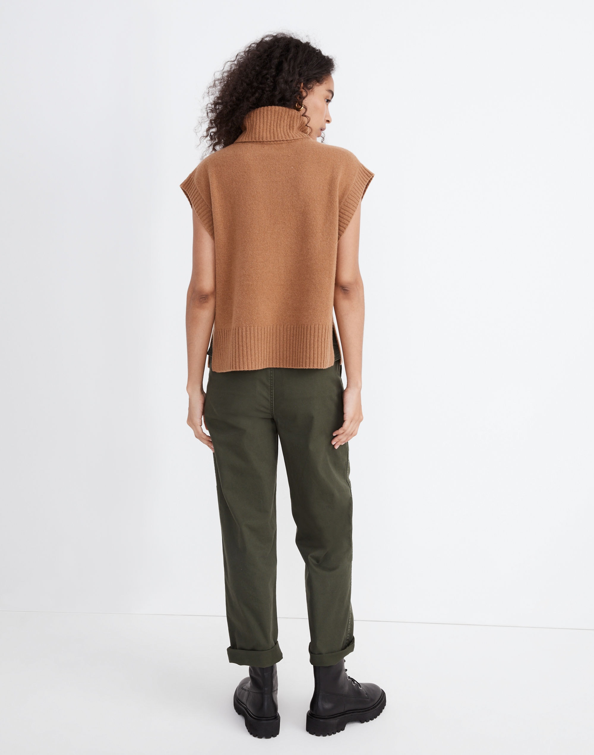 (Re)sourced Cashmere Turtleneck Sweater Vest