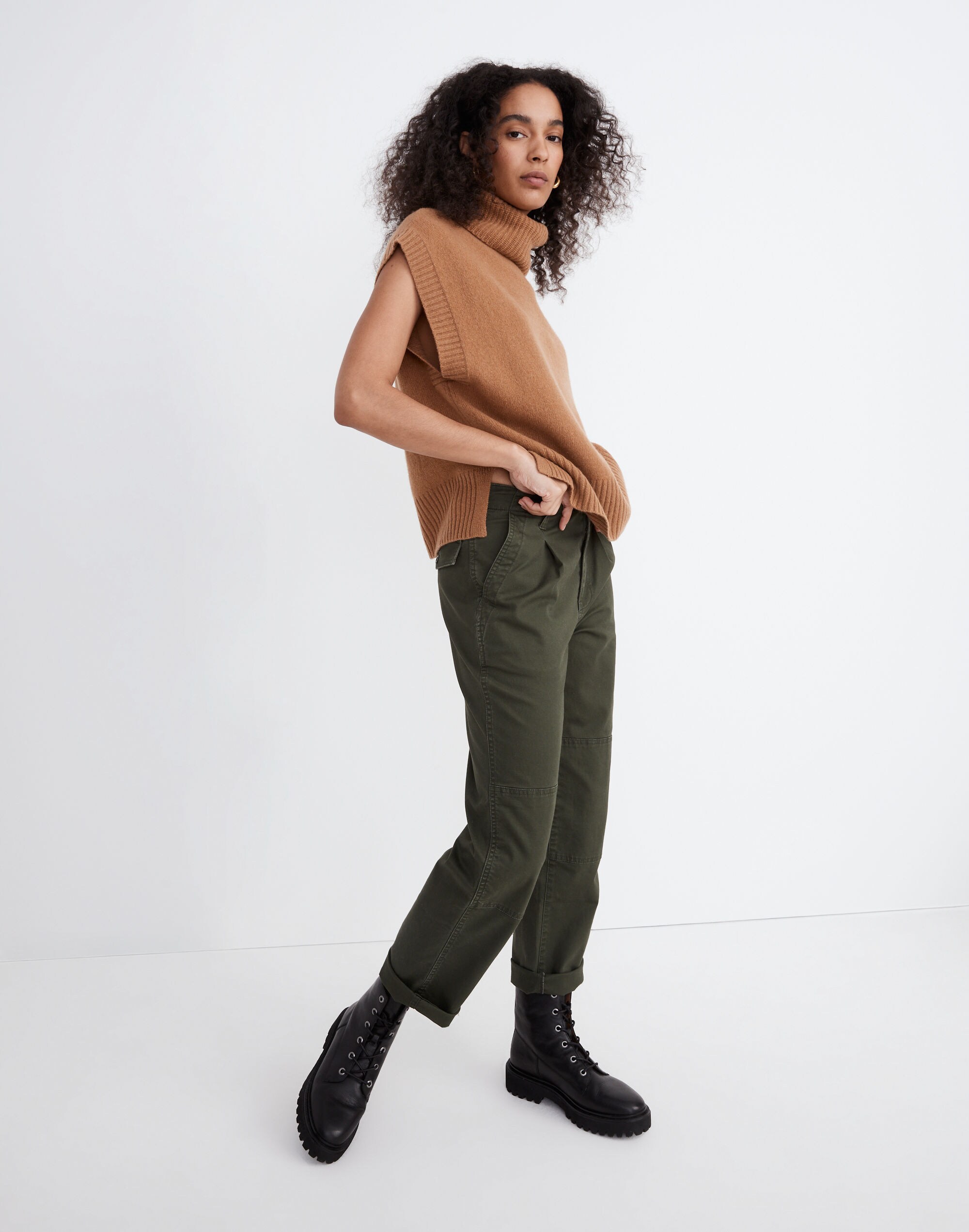 (Re)sourced Cashmere Turtleneck Sweater Vest