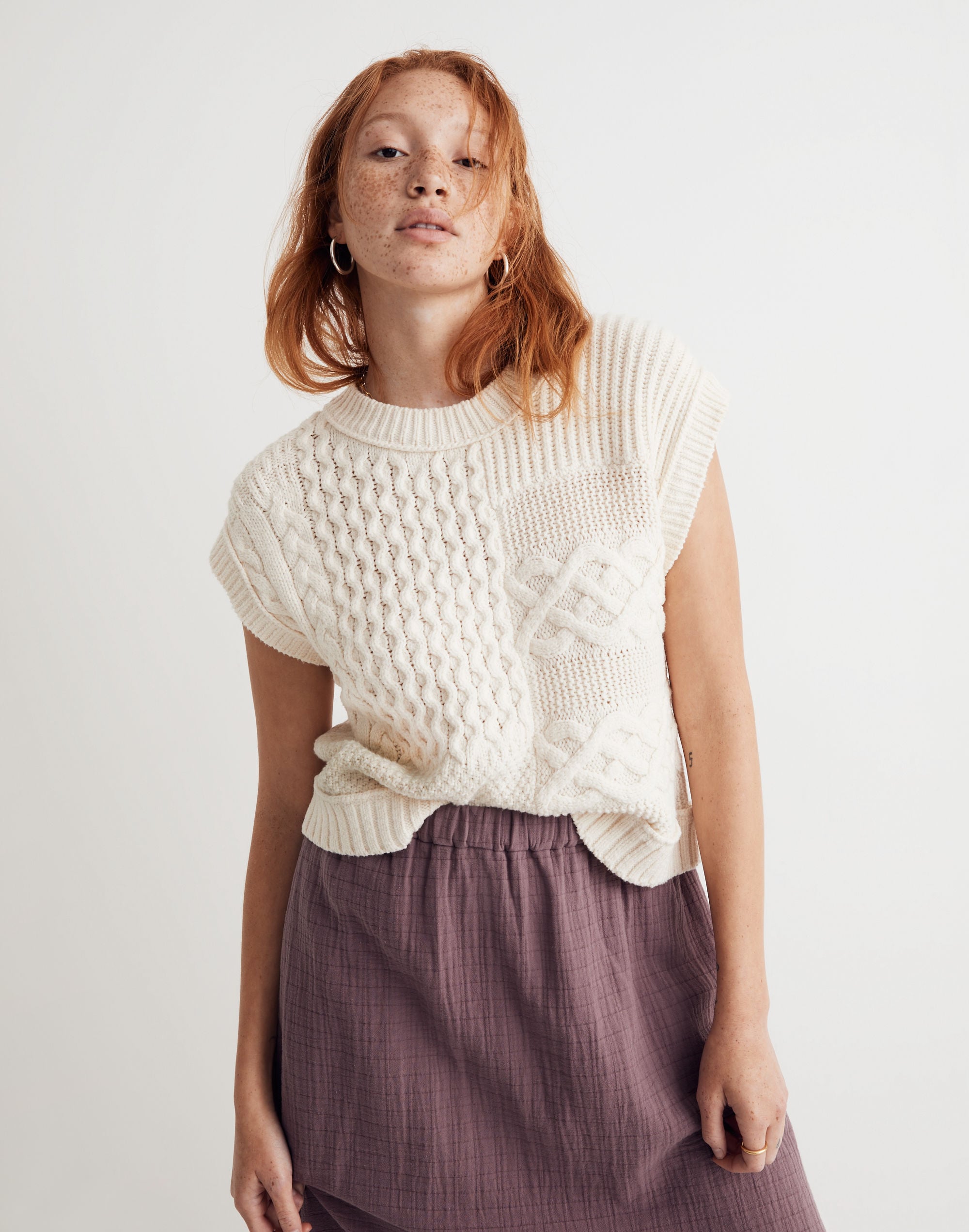 Patchwork Sweater Vest