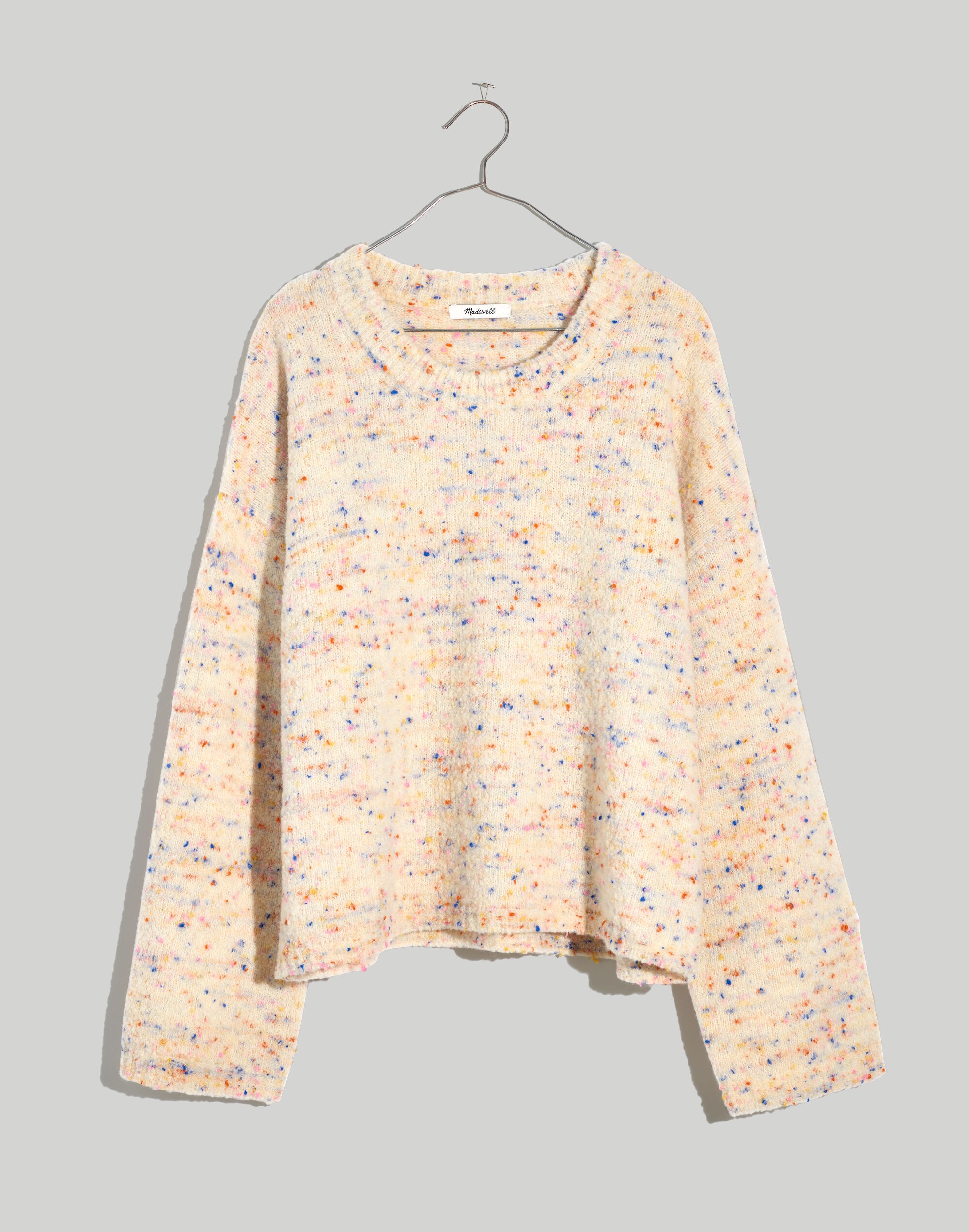 Hensley Pullover Sweater in Rainbow Donegal