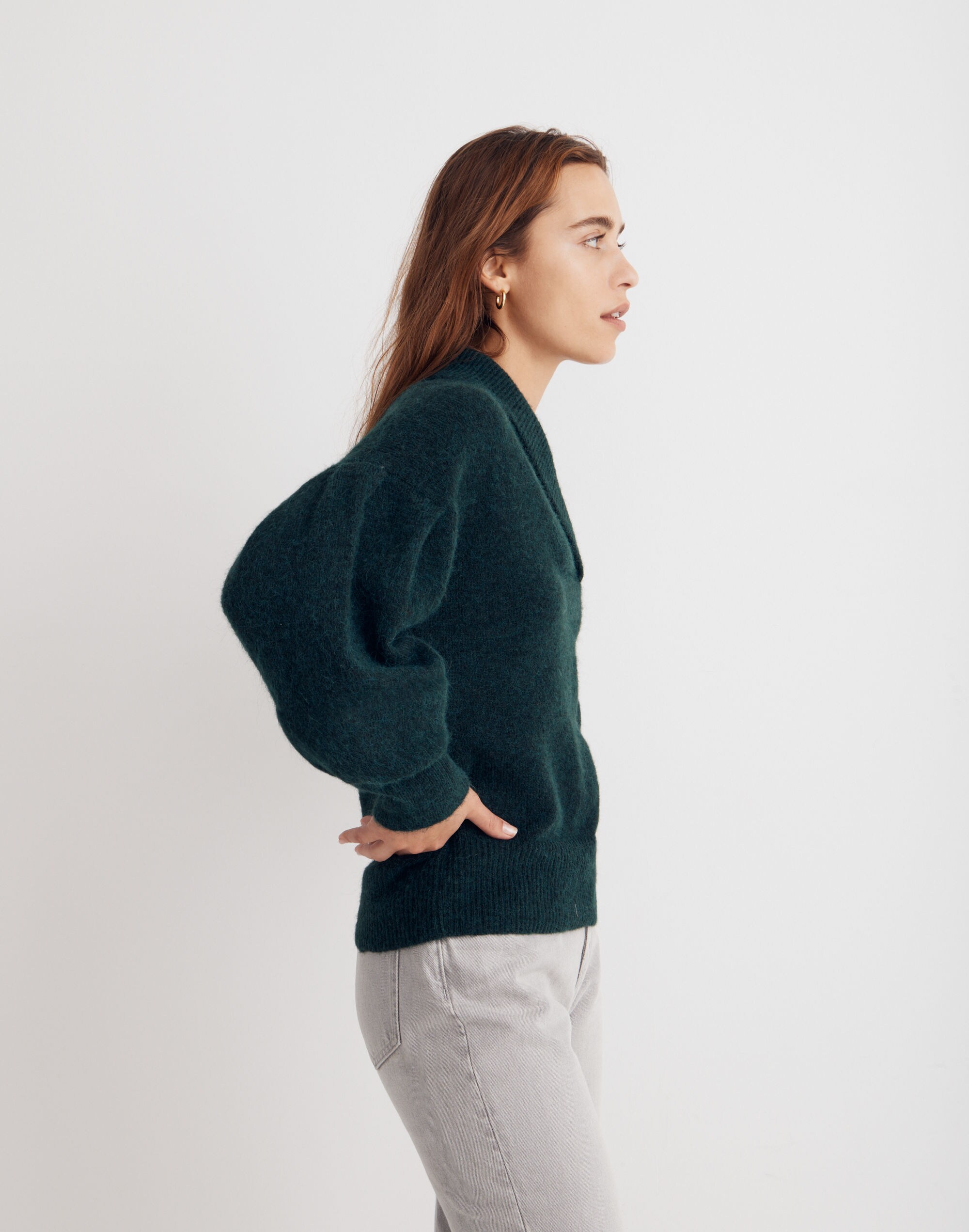 Vinson Shawl-Collar Pullover Sweater