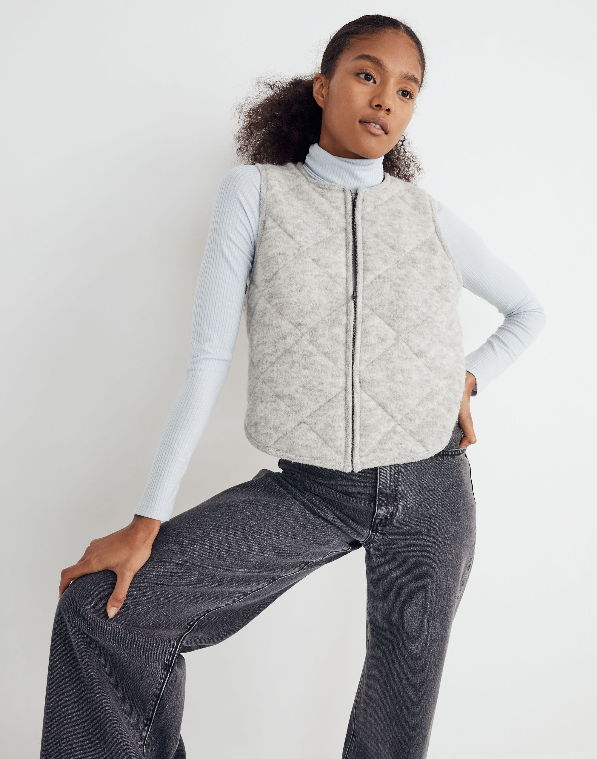 Quilted Sweater Vest