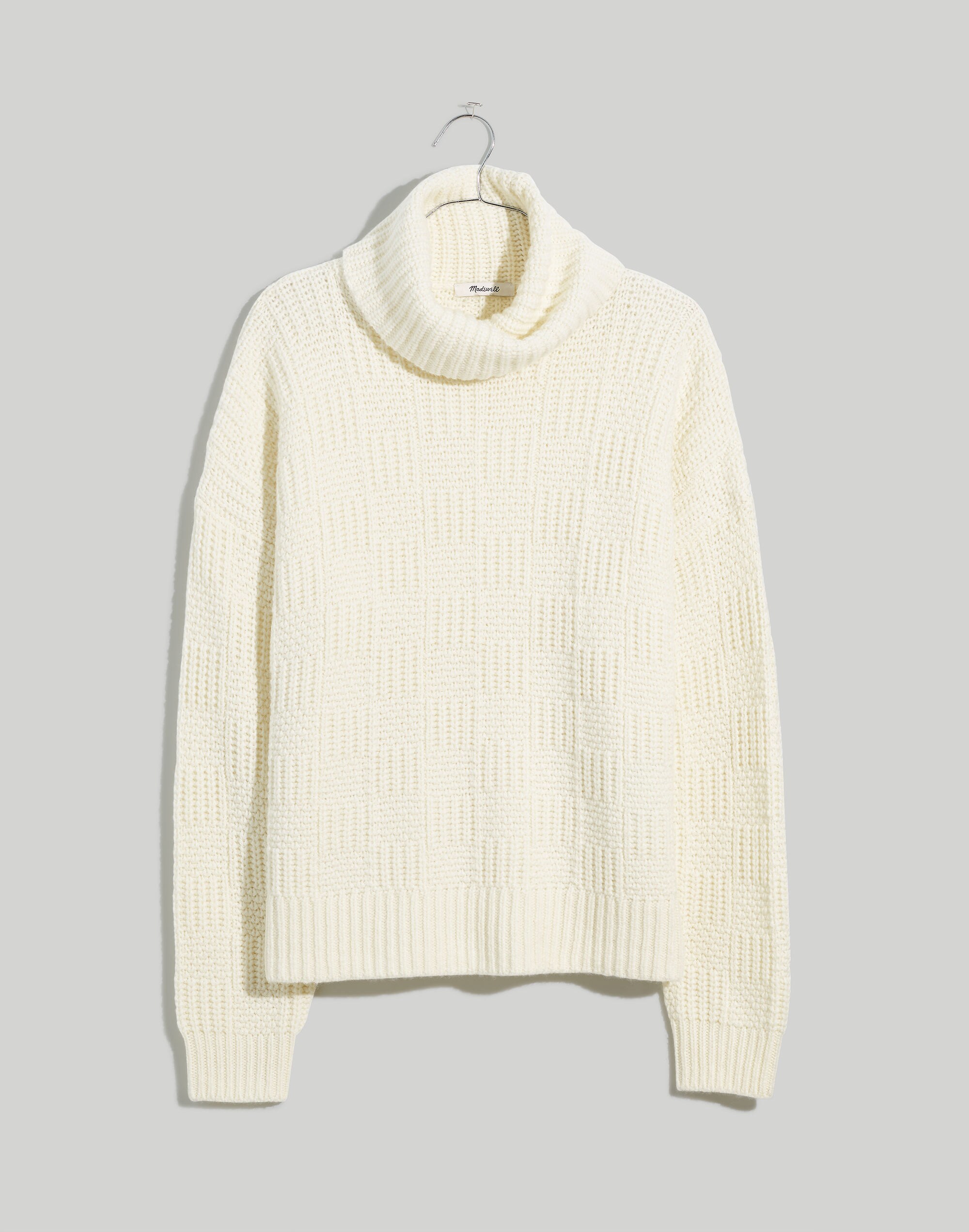 Checkered Turtleneck Sweater