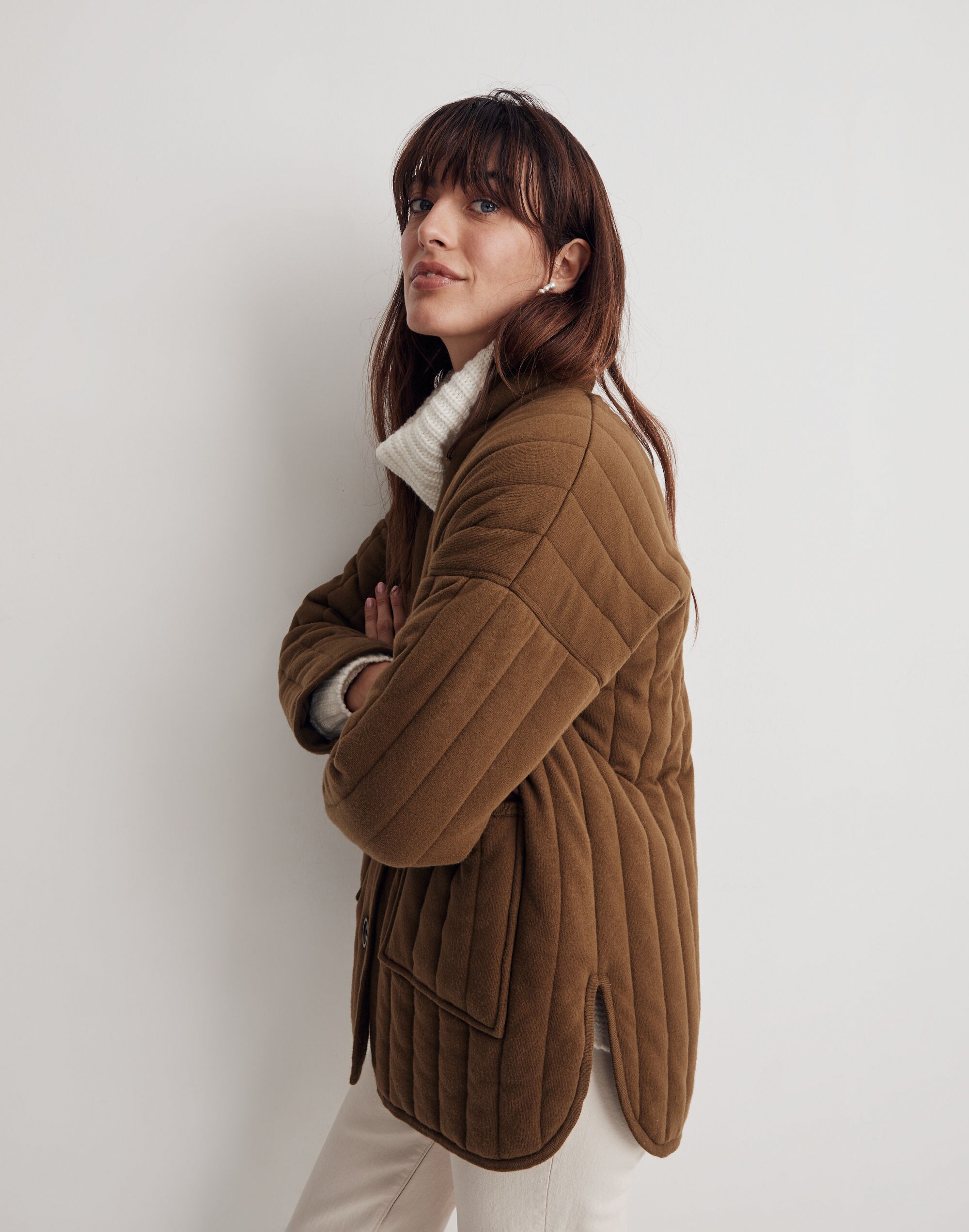 Quilted Sweater Coat