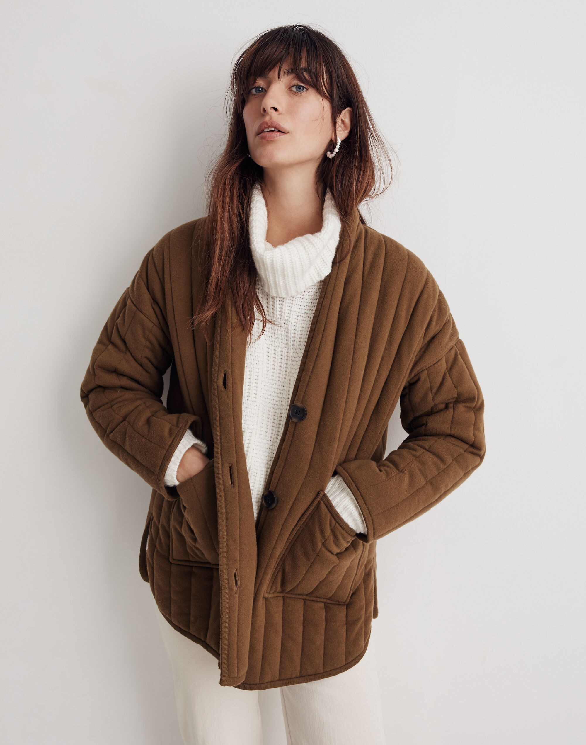 Quilted Sweater Coat