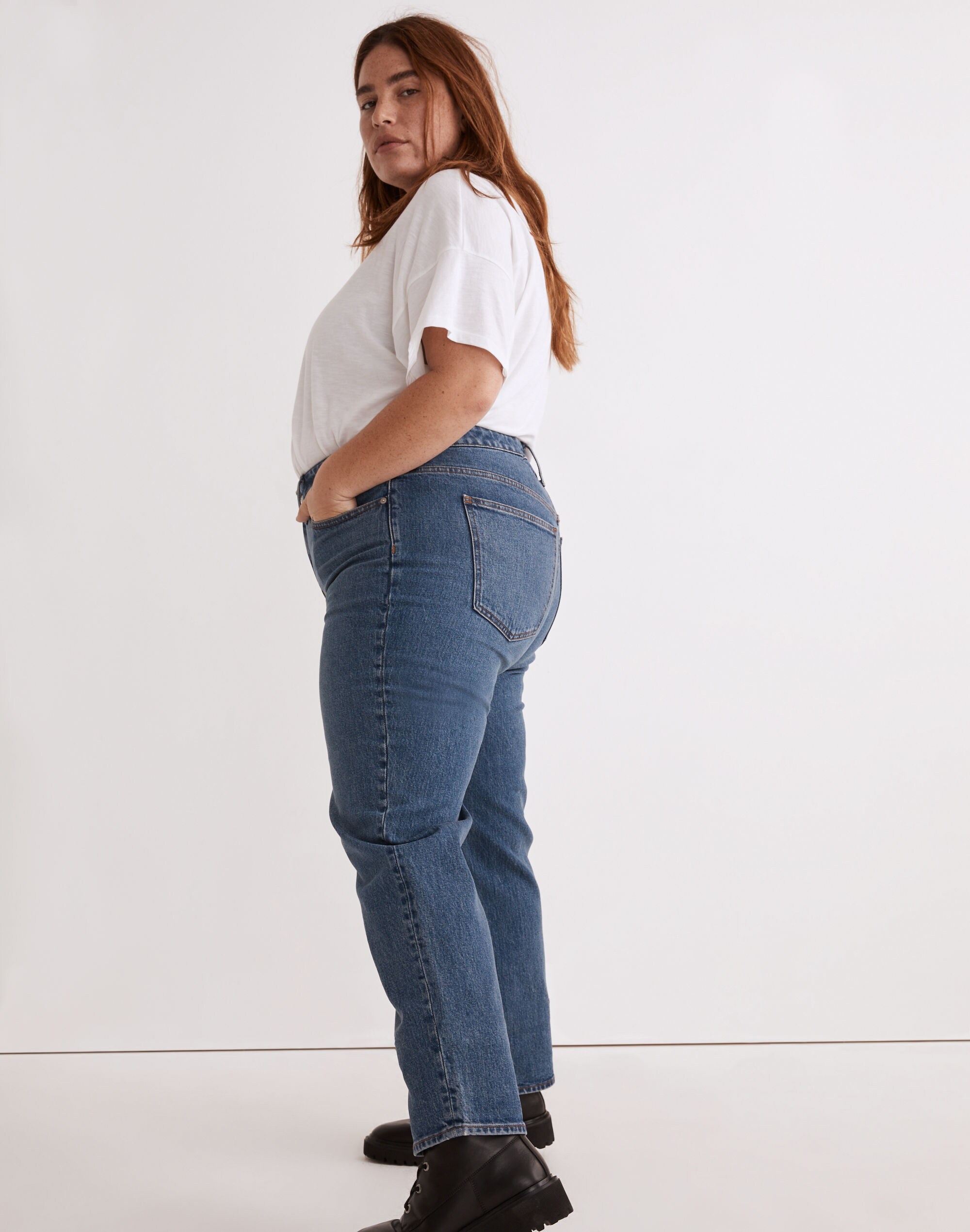 The Plus Perfect Vintage Straight Jean in Mayfield Wash