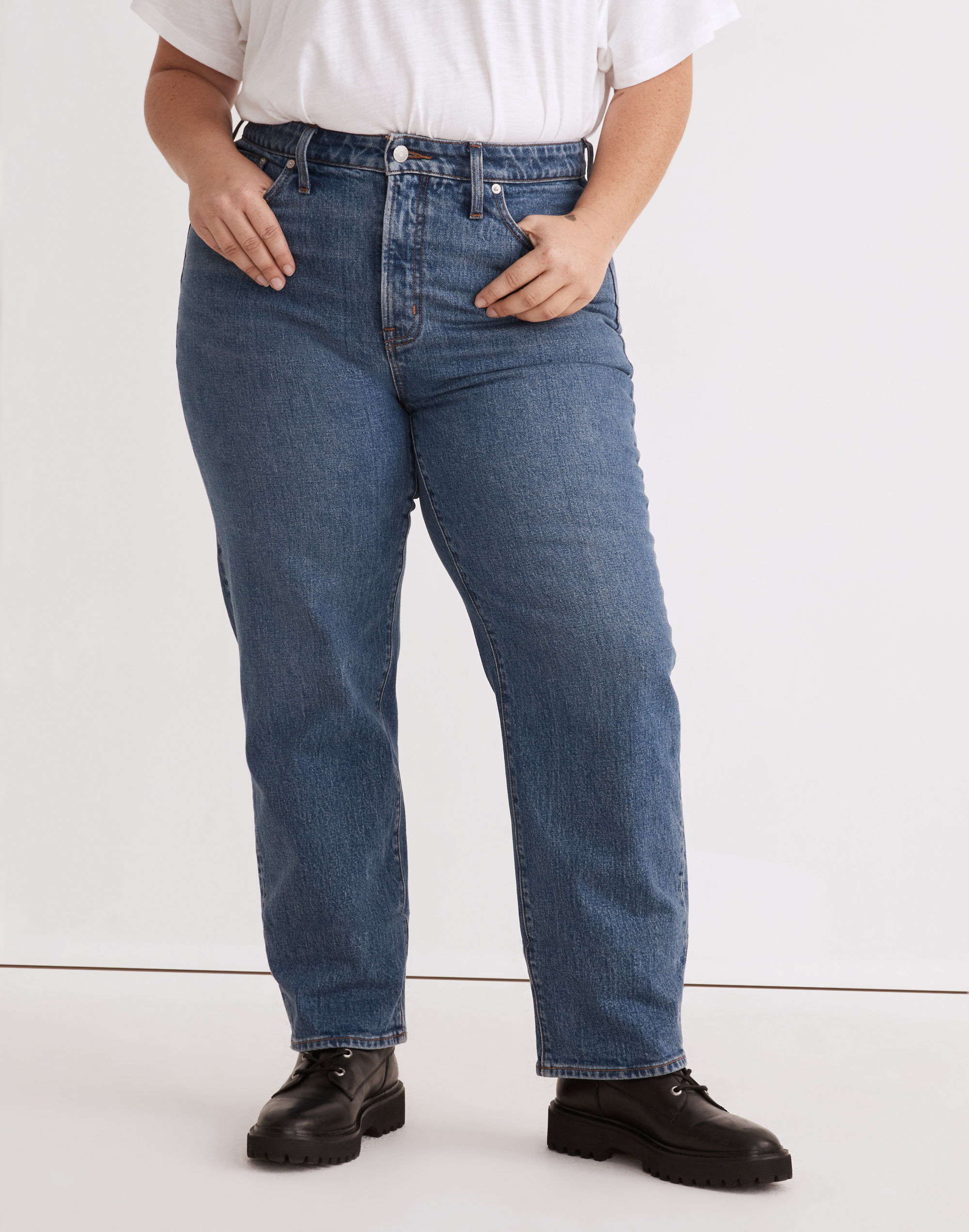 The Plus Perfect Vintage Straight Jean in Mayfield Wash