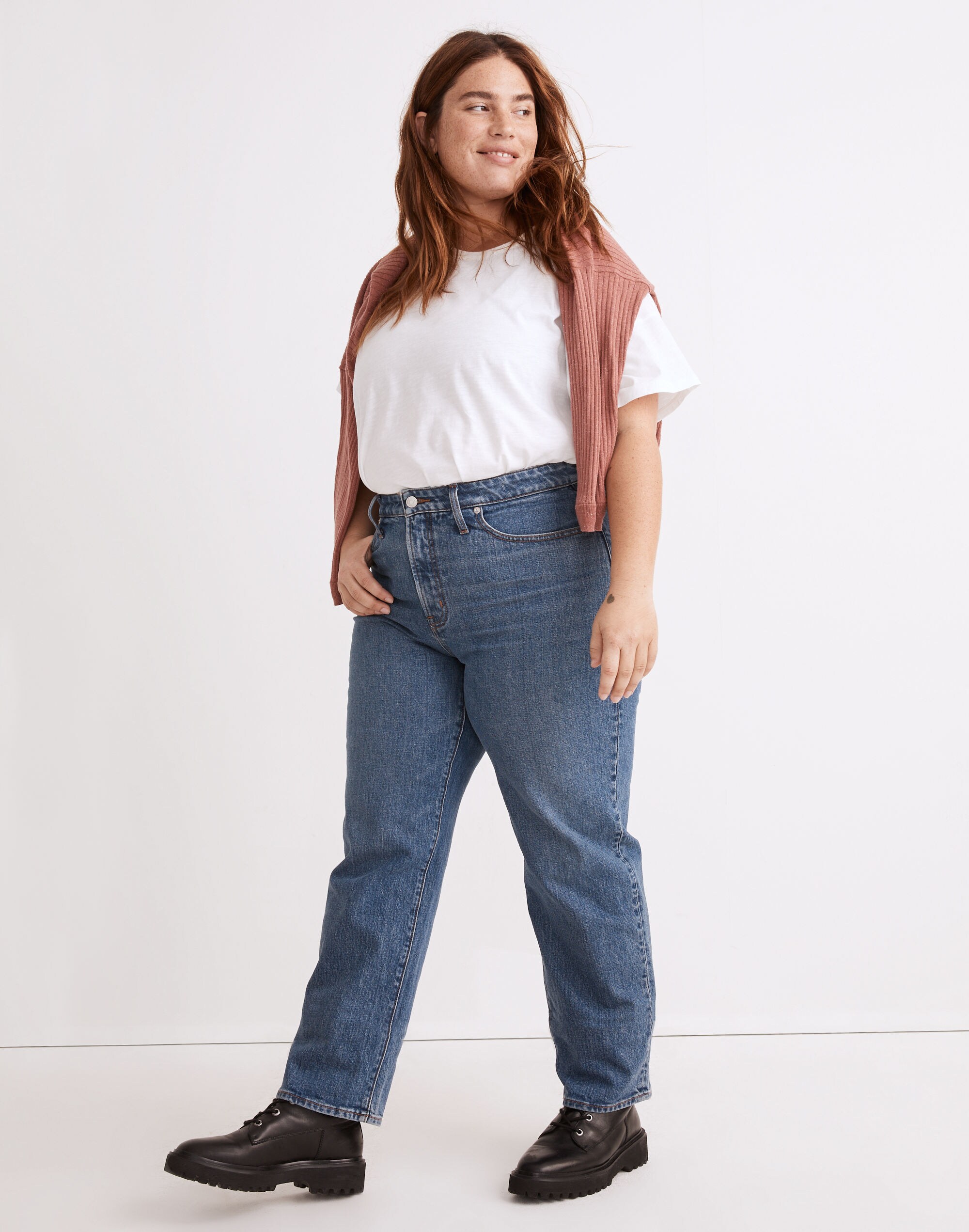 The Plus Perfect Vintage Straight Jean in Mayfield Wash