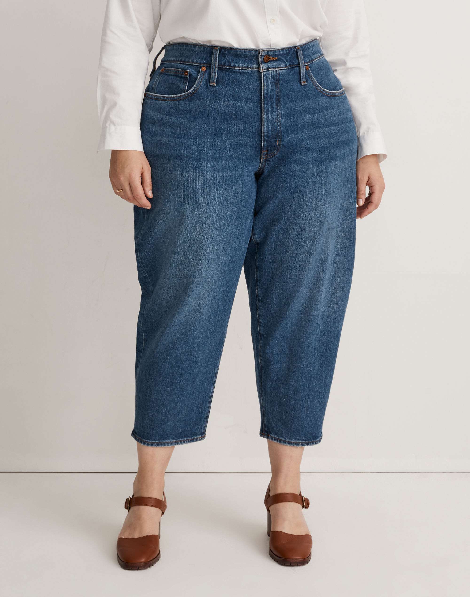 Plus Balloon Jeans in Ellisboro Wash