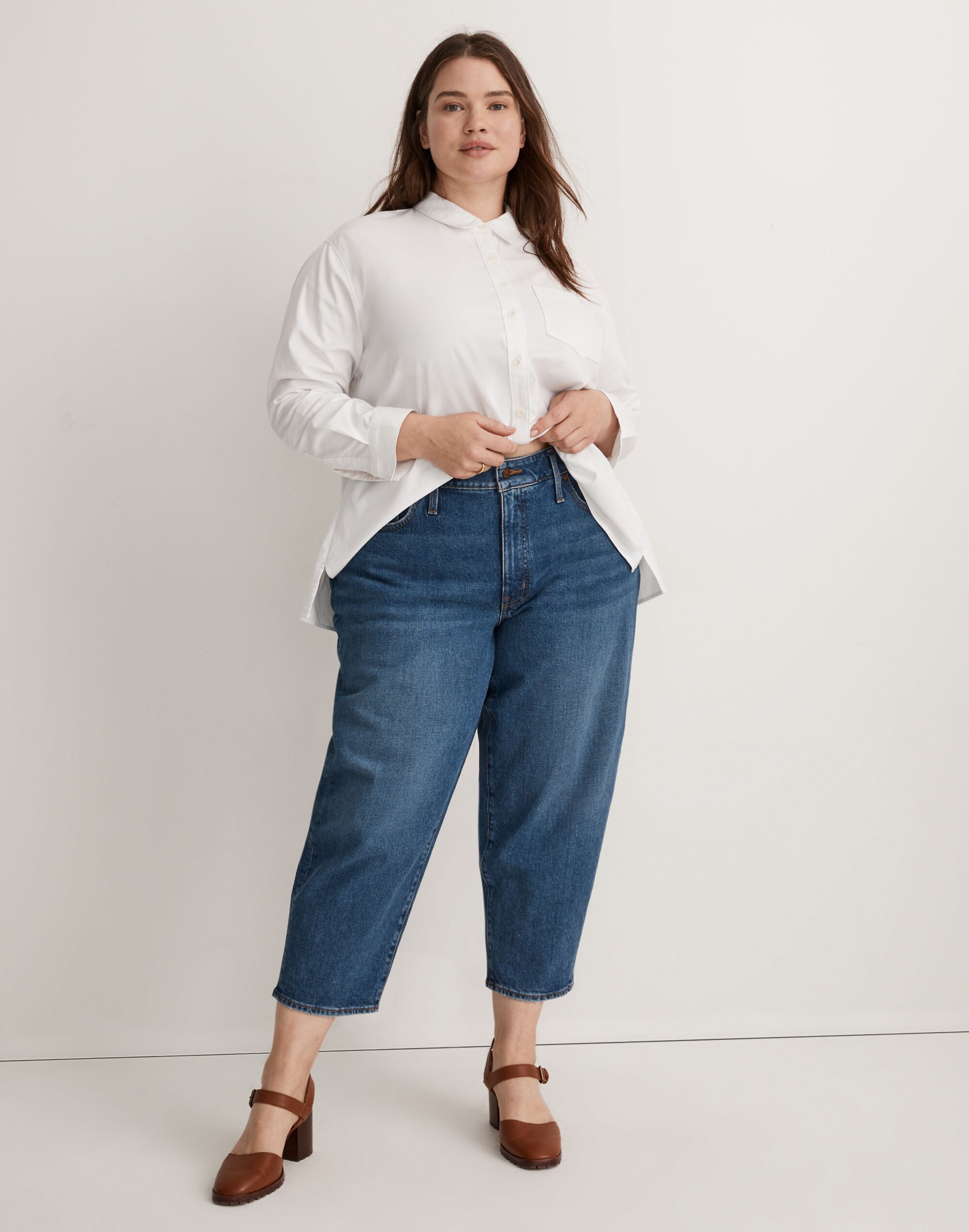 Plus Balloon Jeans in Ellisboro Wash