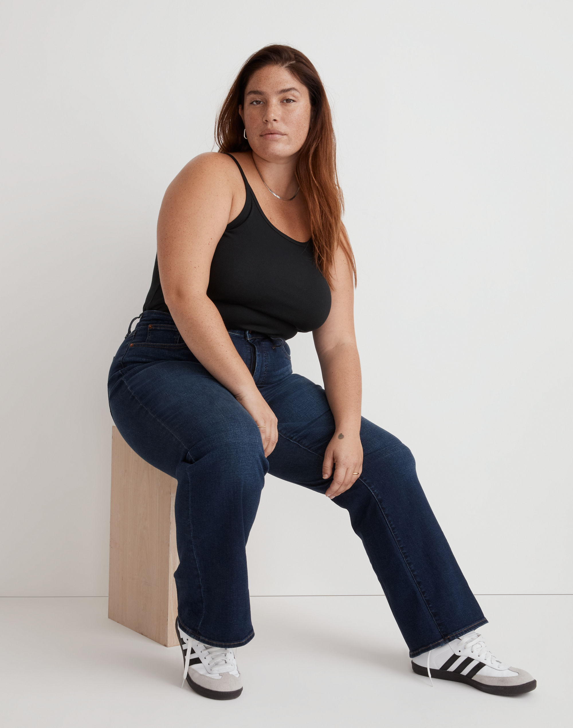 Plus Skinny Flare Jeans in Colleton Wash