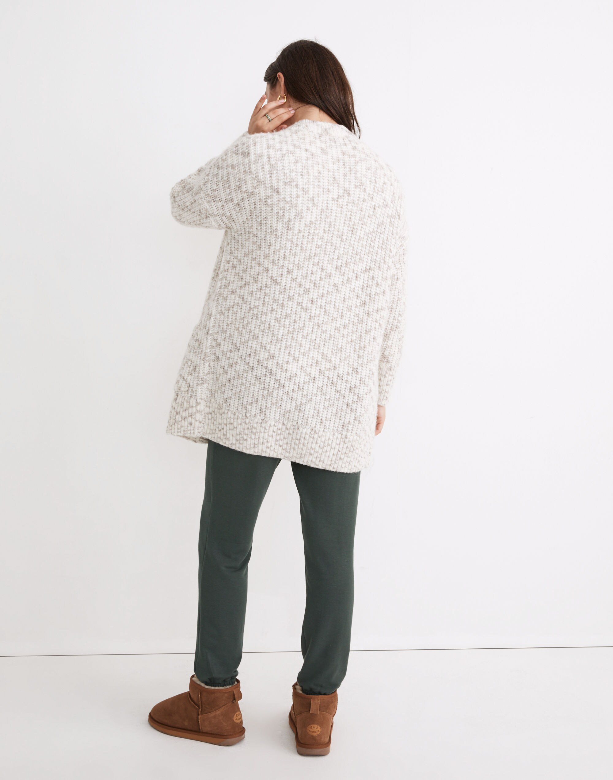 Space-Dye Cowen Cardigan Sweater