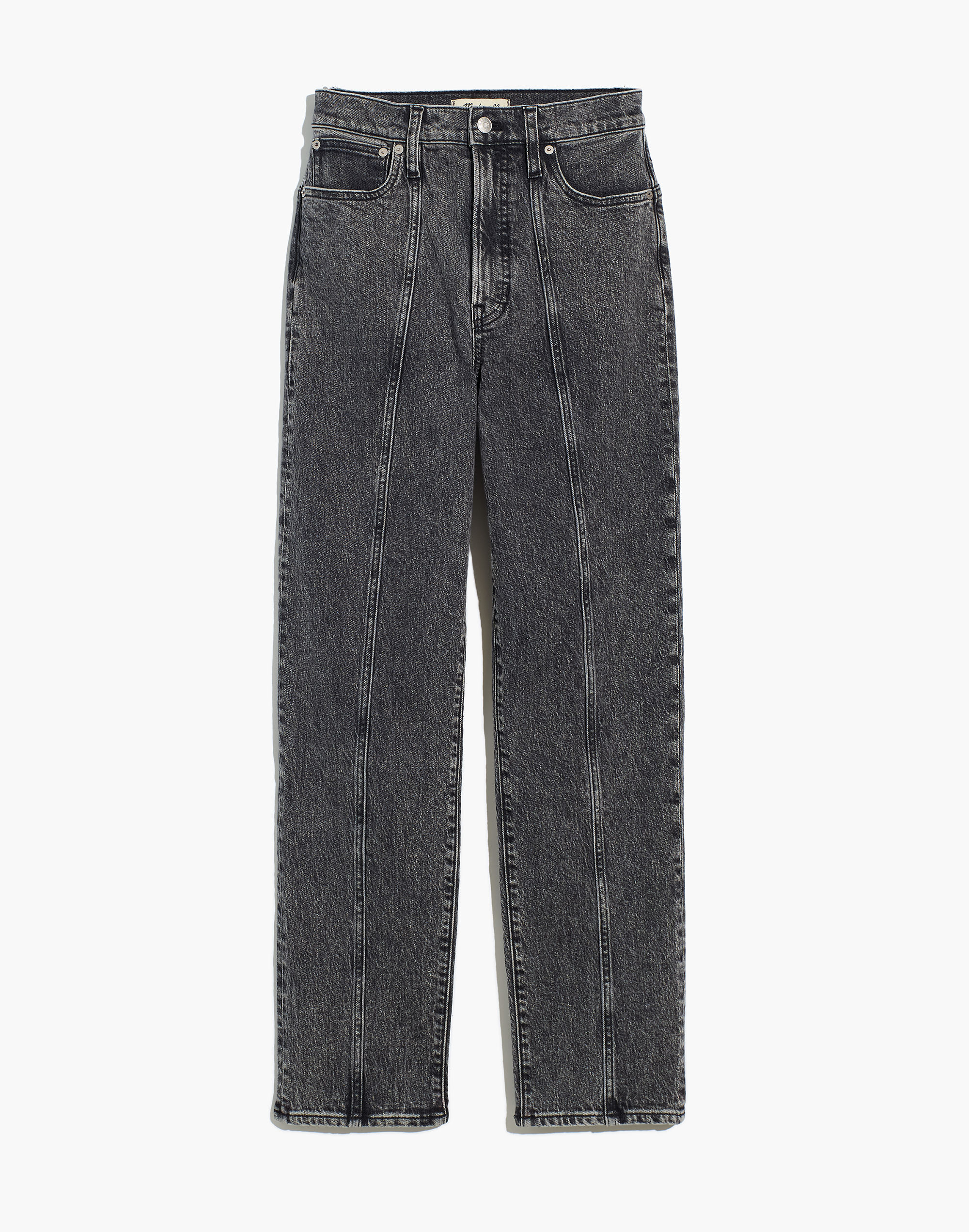 The Plus Perfect Vintage Straight Jean in Meaford Wash: Seamed Edition