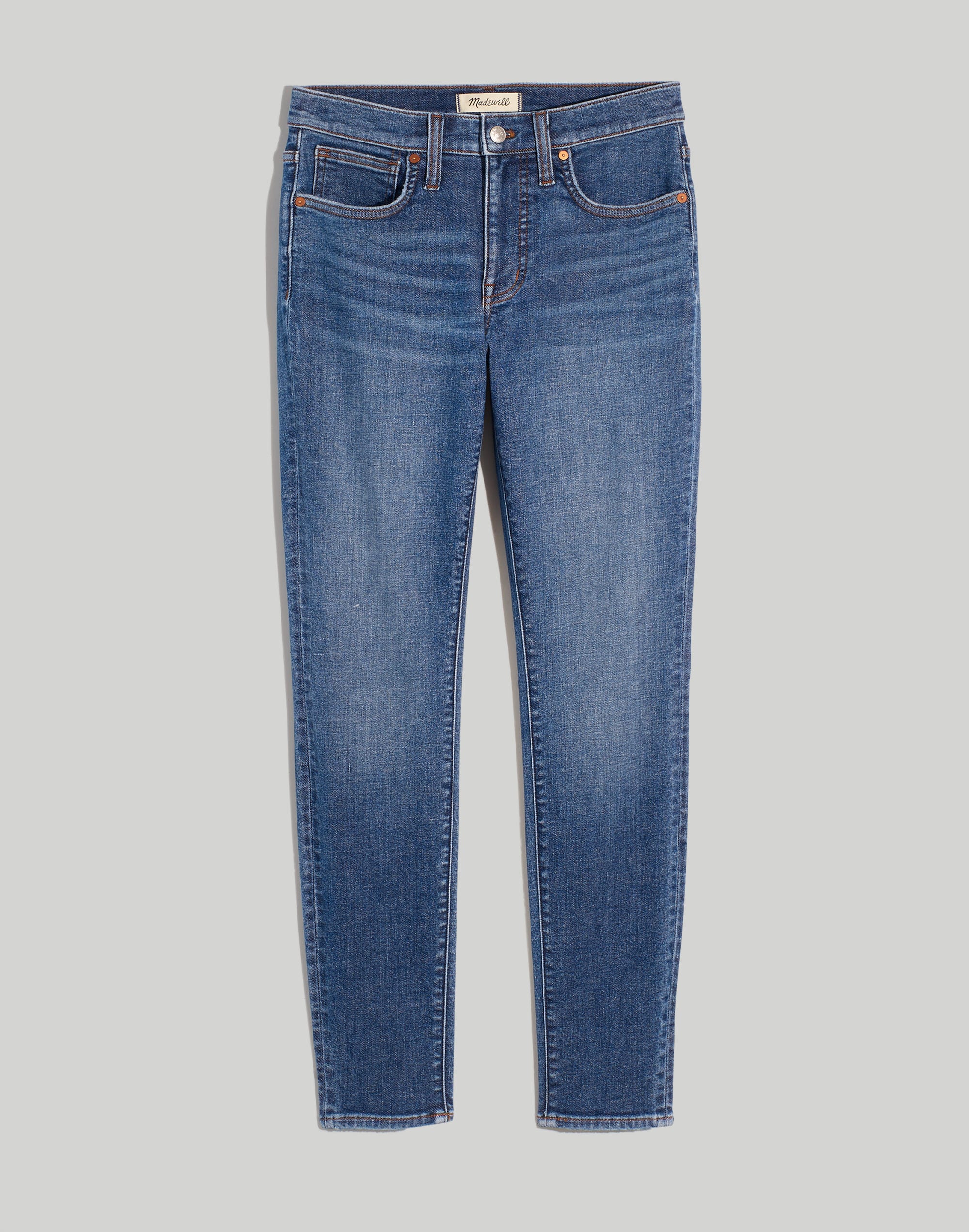 Plus 9" Mid-Rise Skinny Jeans in Heathfield Wash