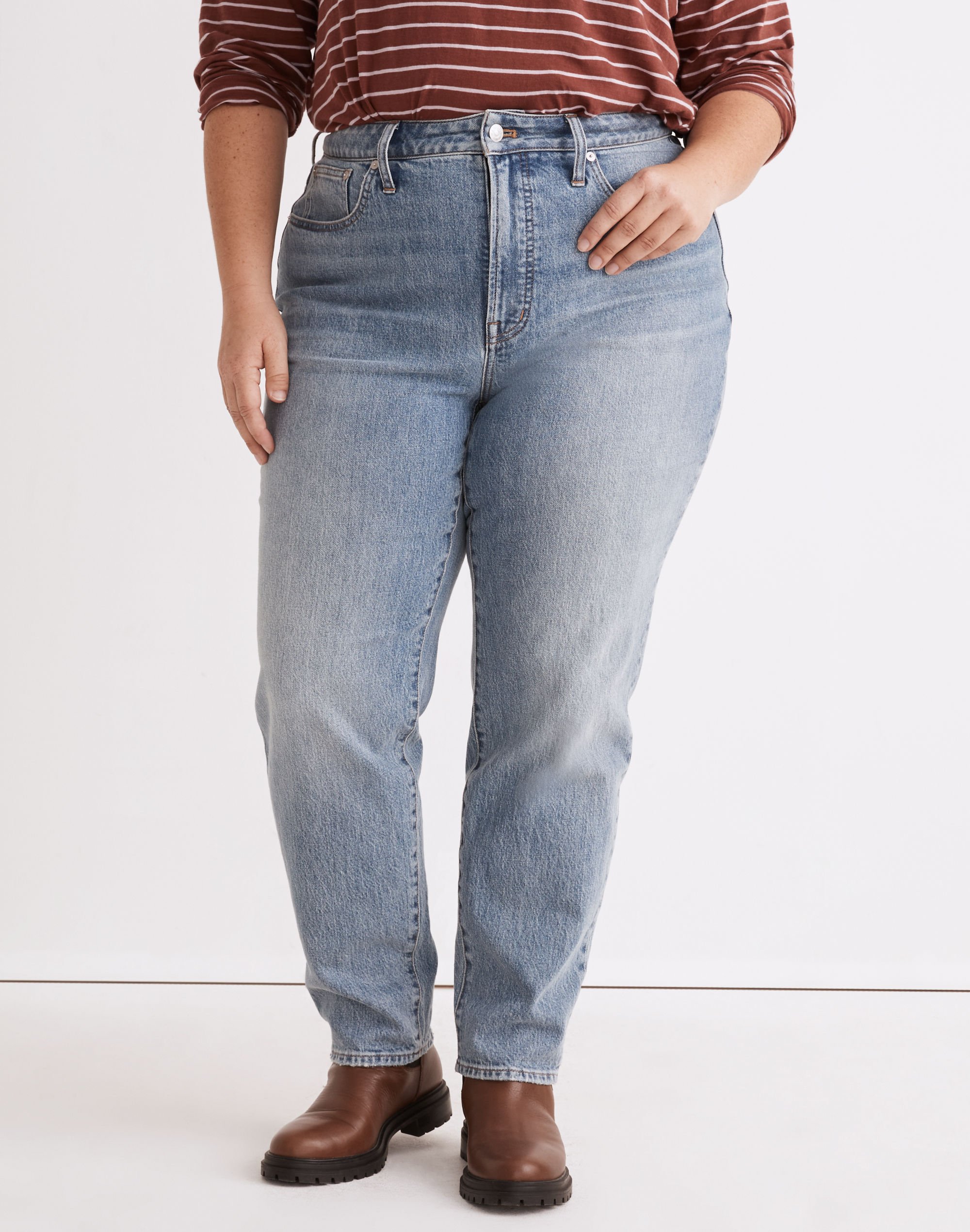 The Plus Curvy Perfect Vintage Jean in Heathcote Wash