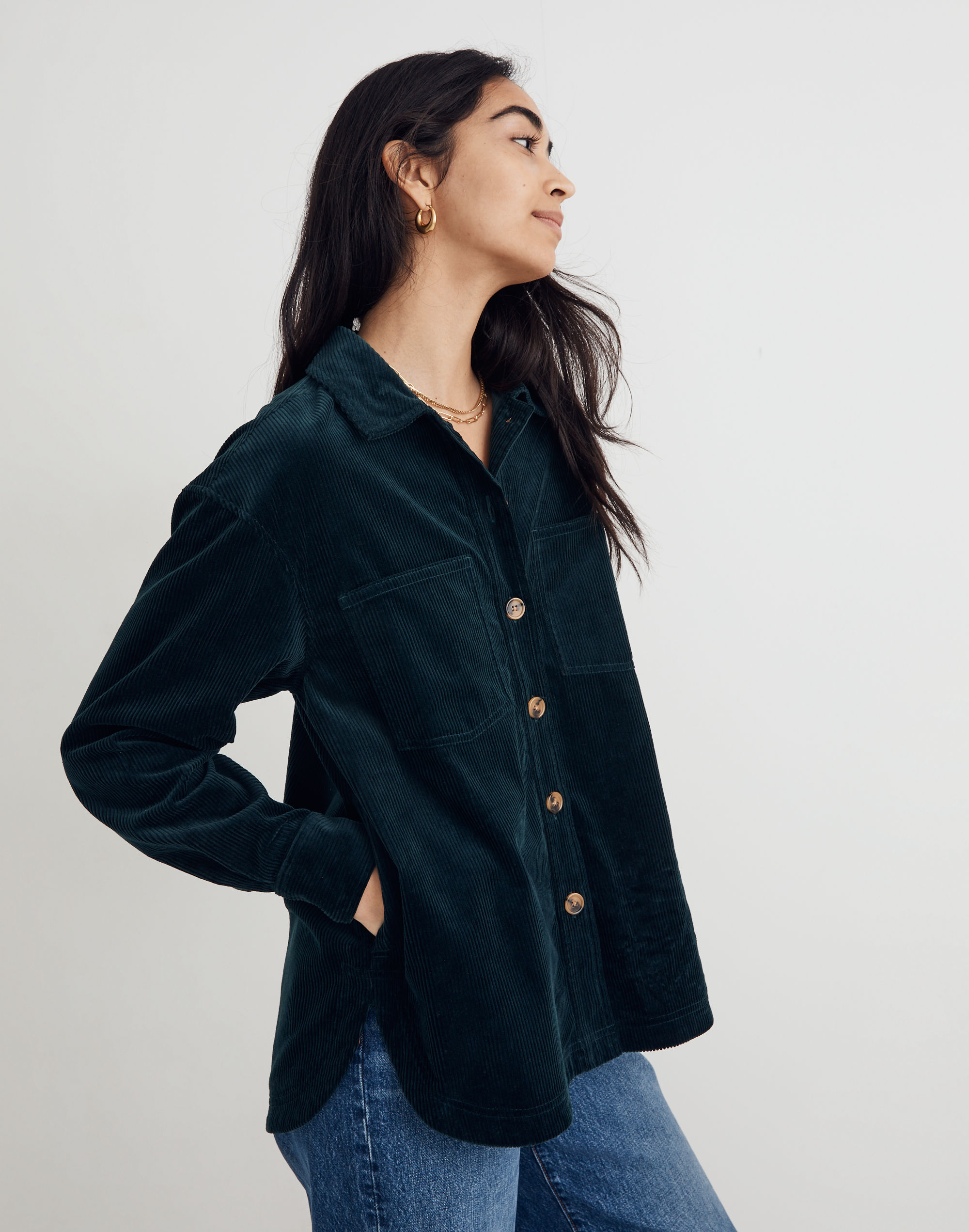 Corduroy Kentwood Oversized Shirt-Jacket