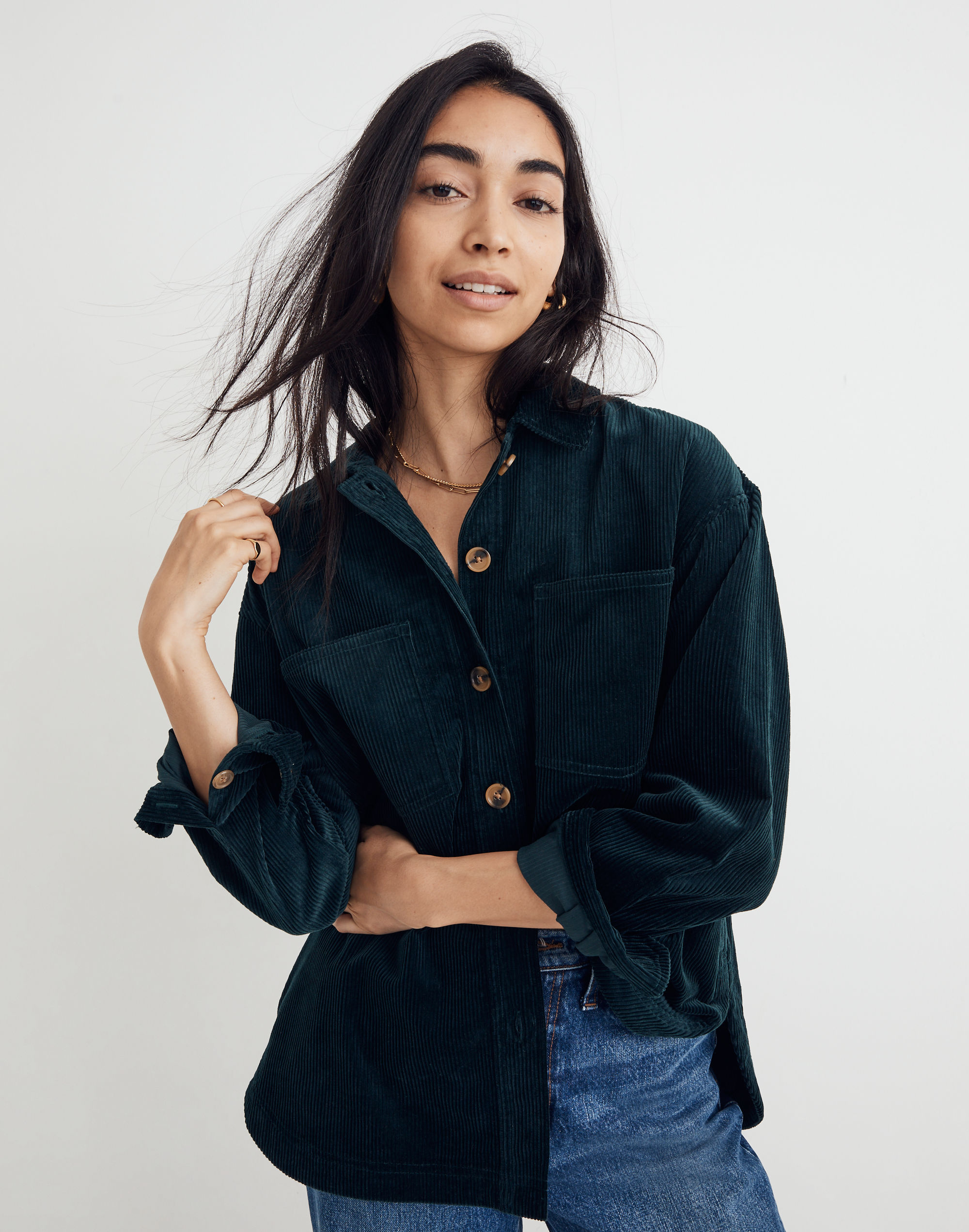Corduroy Kentwood Oversized Shirt-Jacket