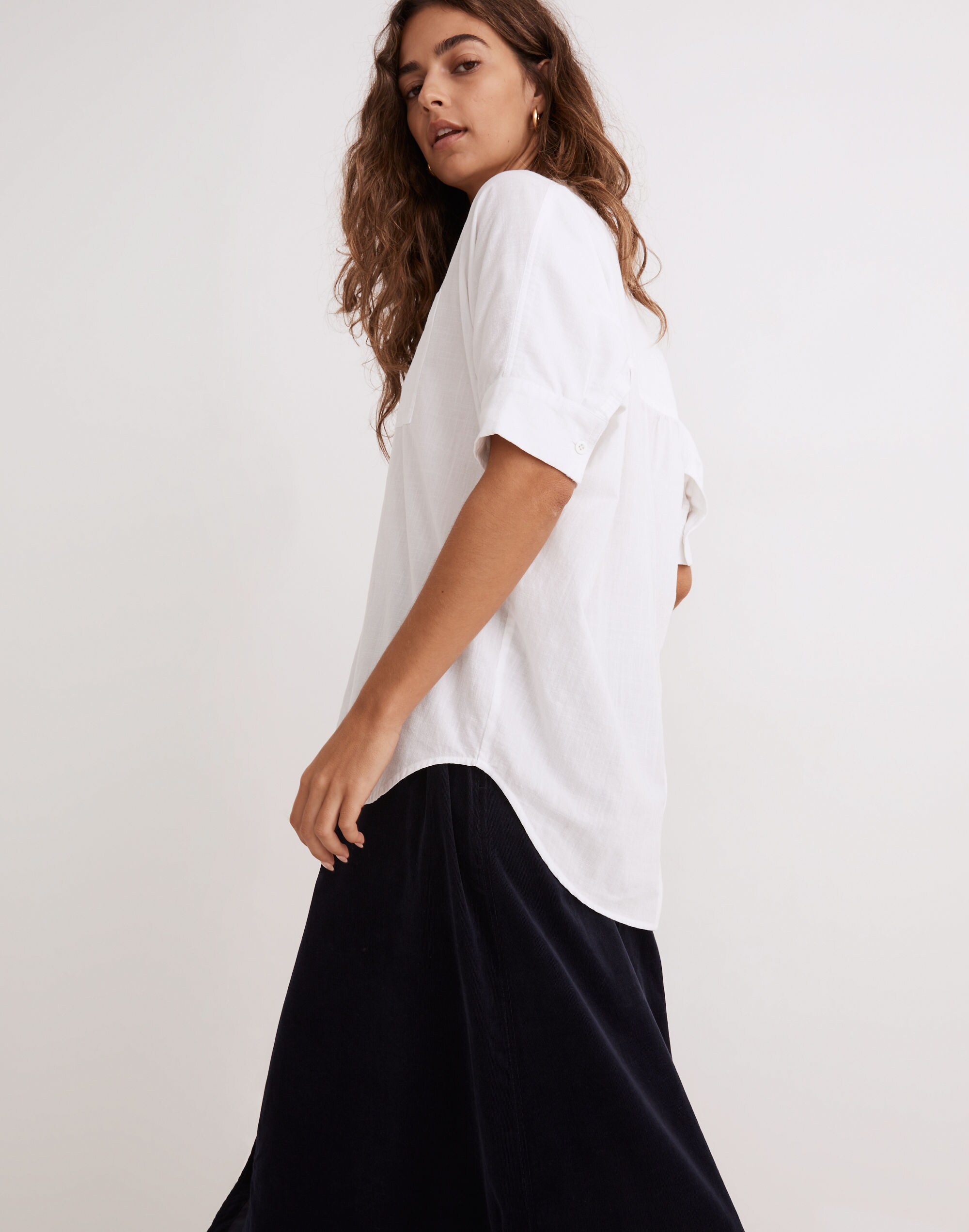 Dolman Button-Up Shirt