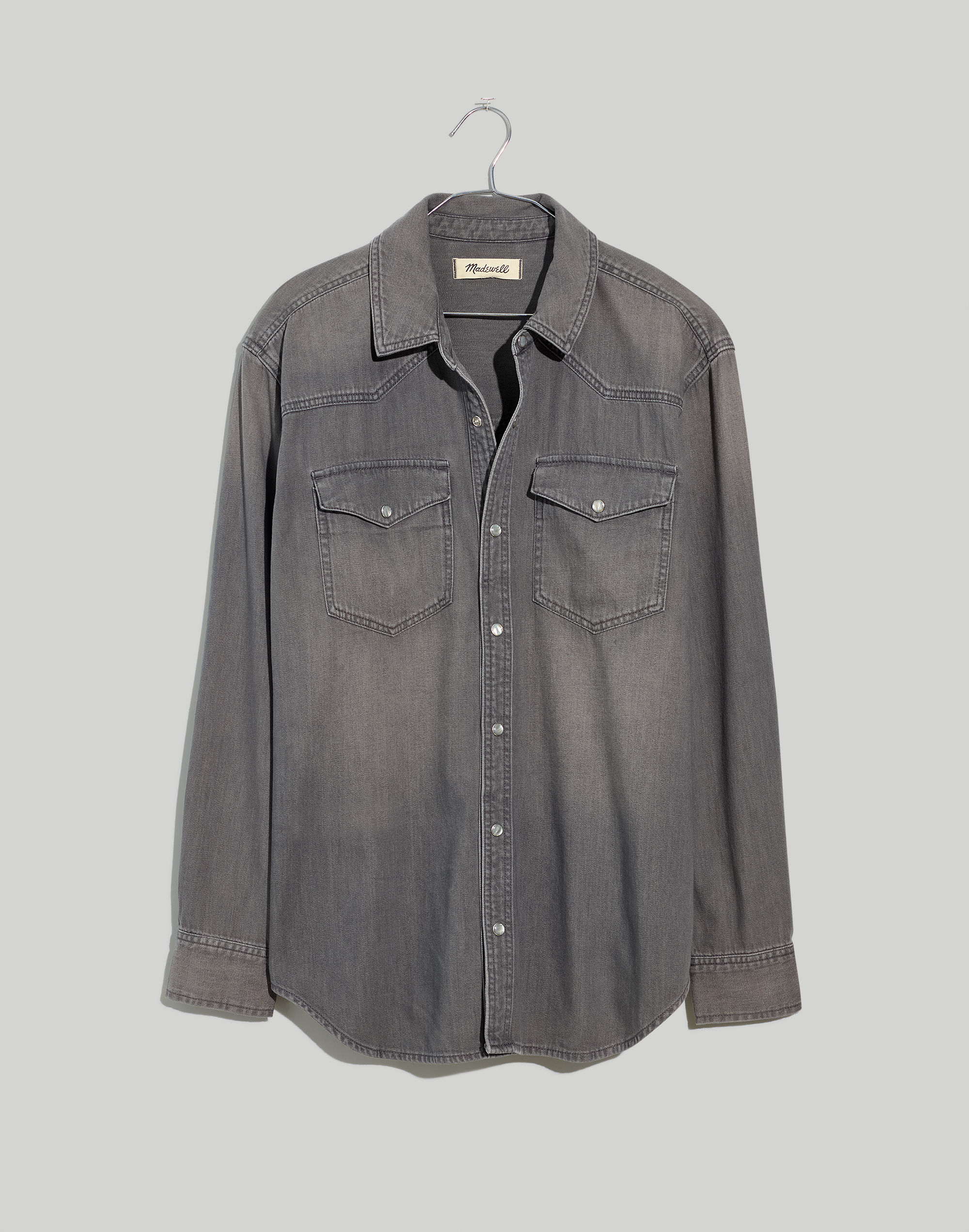 Denim Snap-Button Western Shirt in Patterson Wash