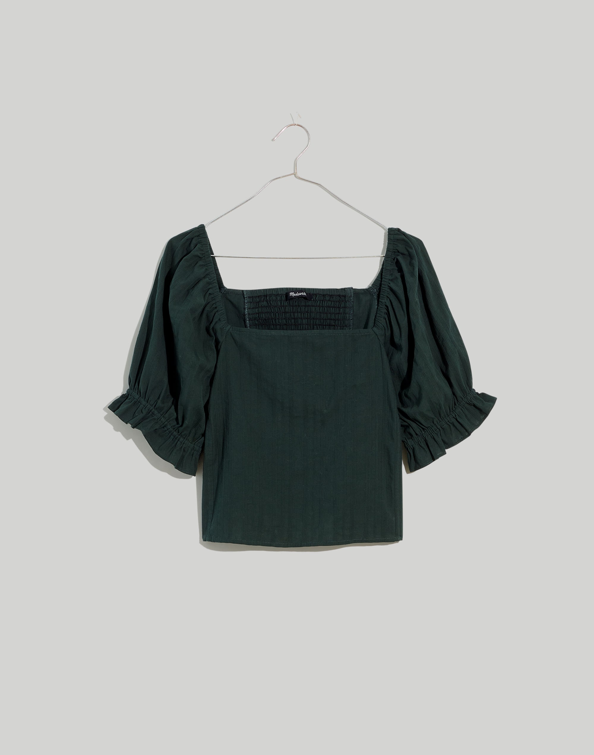 Hopewell Puff-Sleeve Crop Top in Stripe