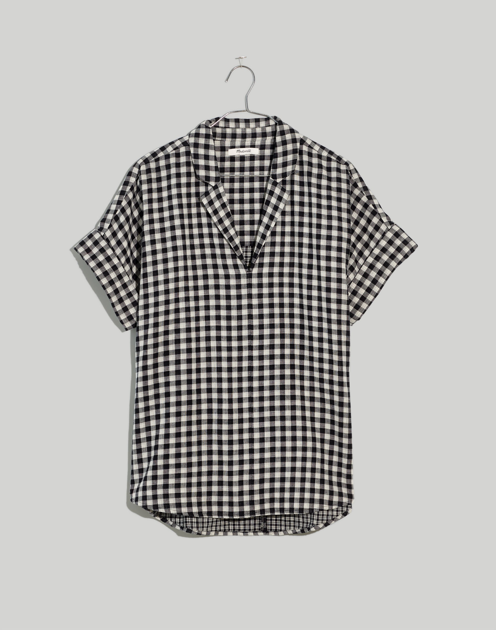 Swenson Popover Shirt in Double-Faced Gingham