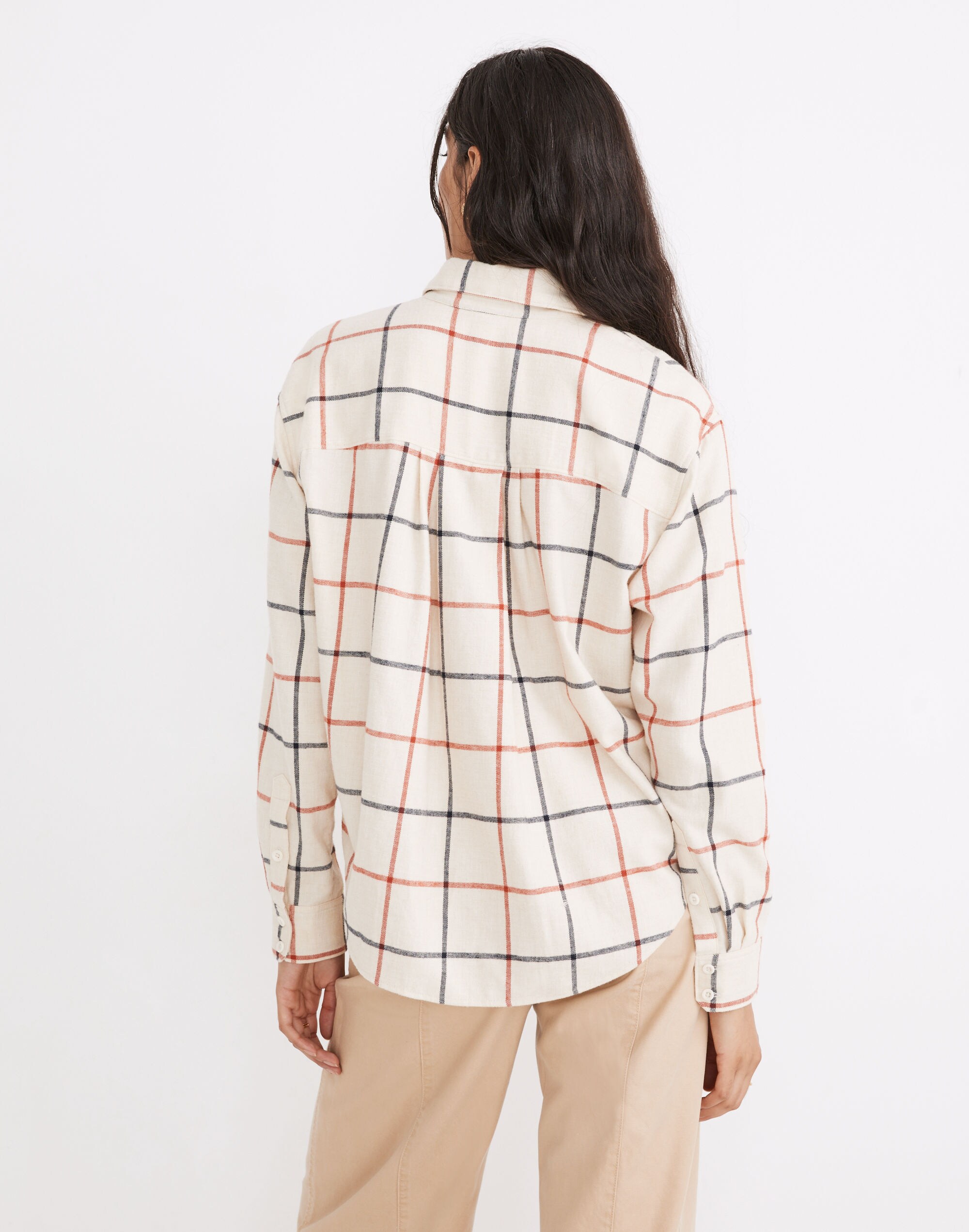 Flannel Kempton Button-Up Shirt in Windowpane