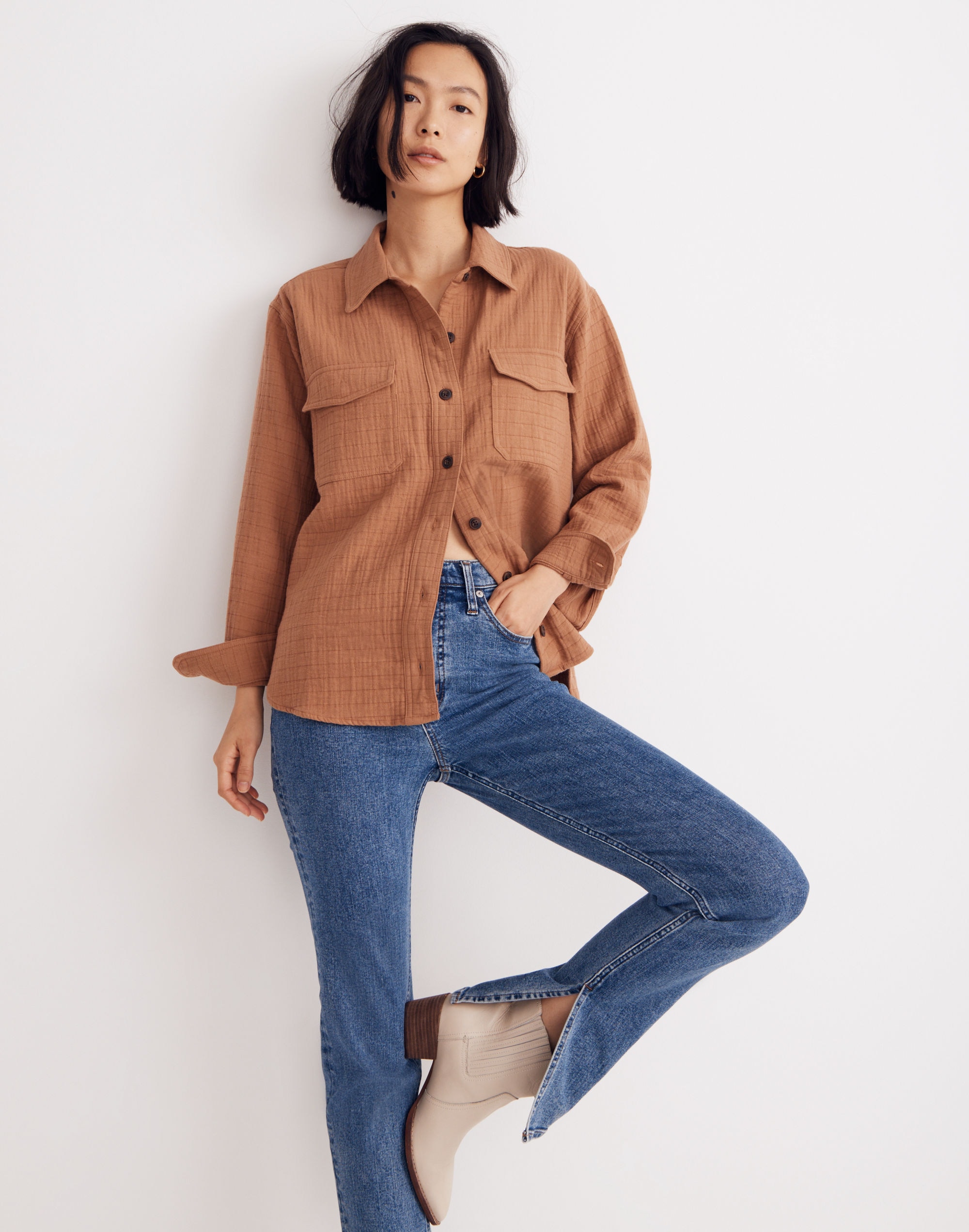 Quilted Oversized Shirt-Jacket