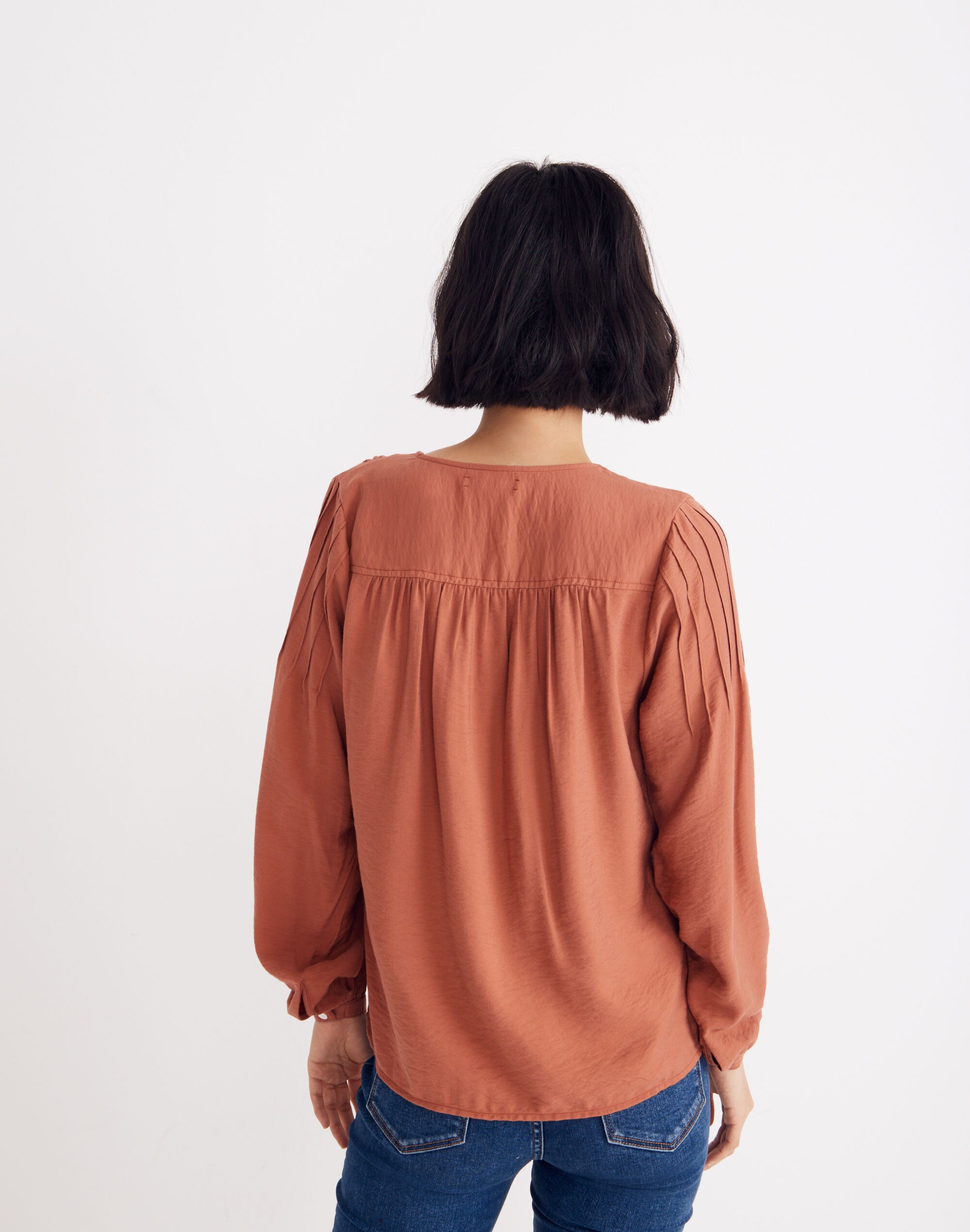 Drapeweave V-Neck Shirt