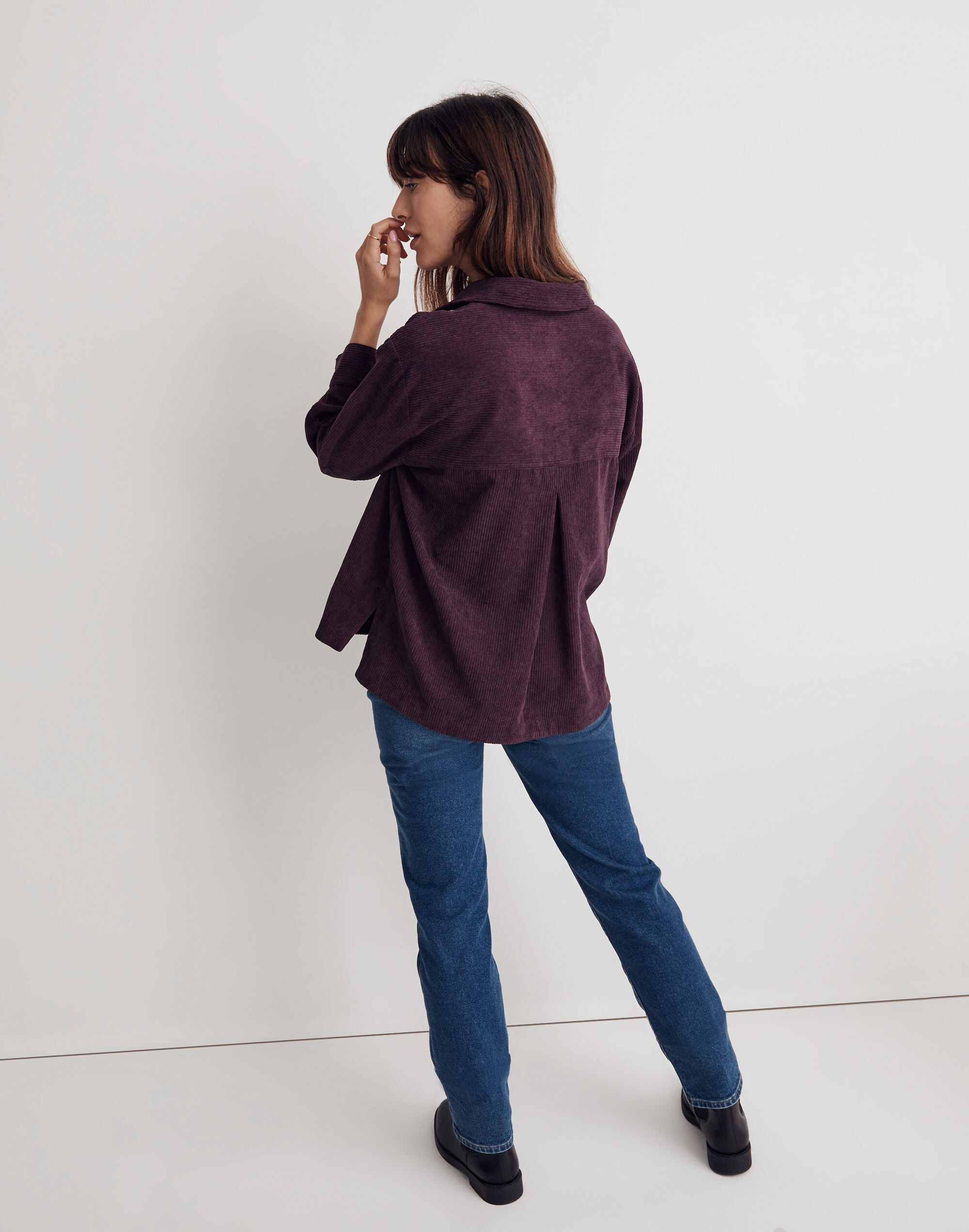 Corduroy Lakeline Long-Sleeve Popover Shirt