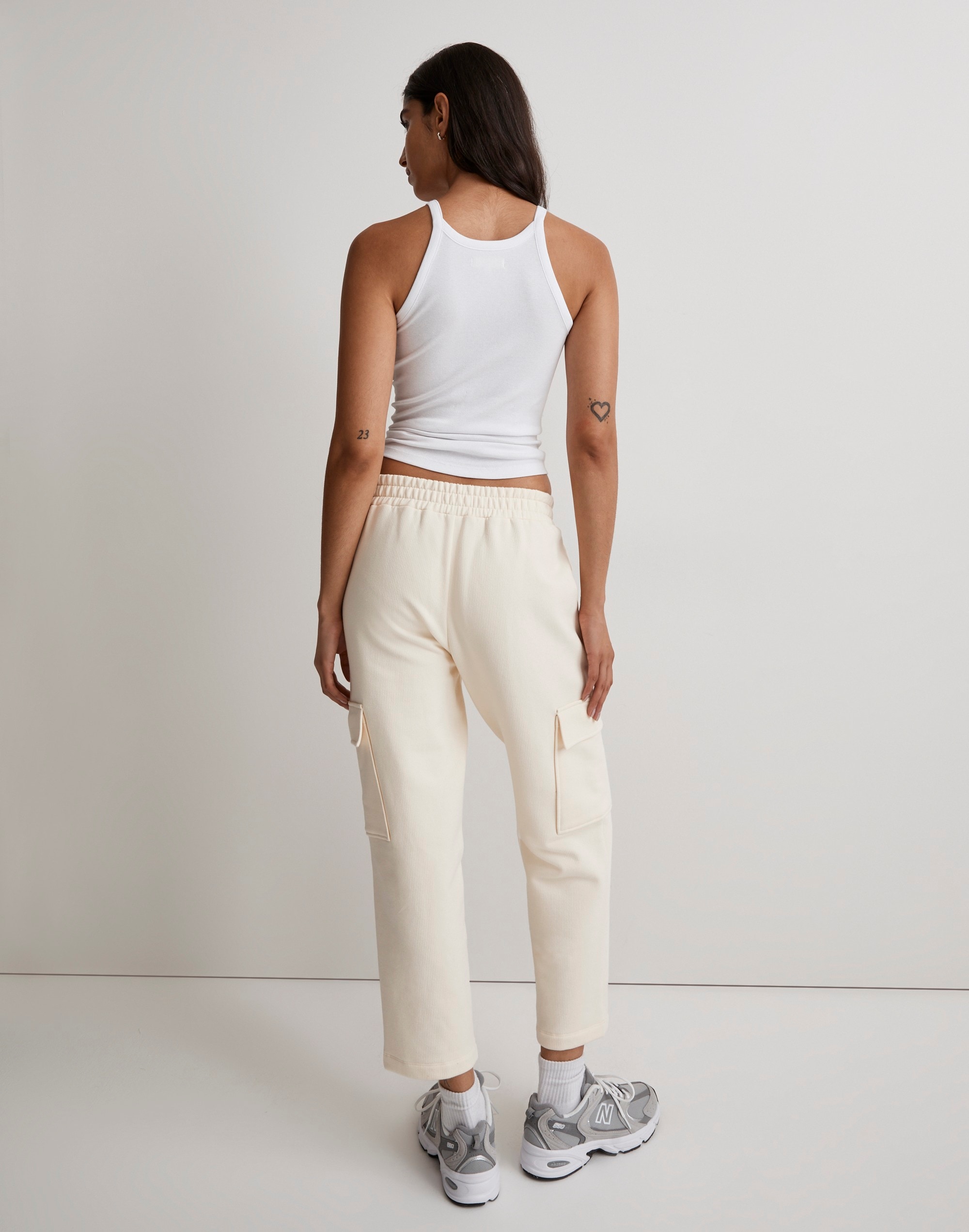 Brushed Pull-On Cargo Pants