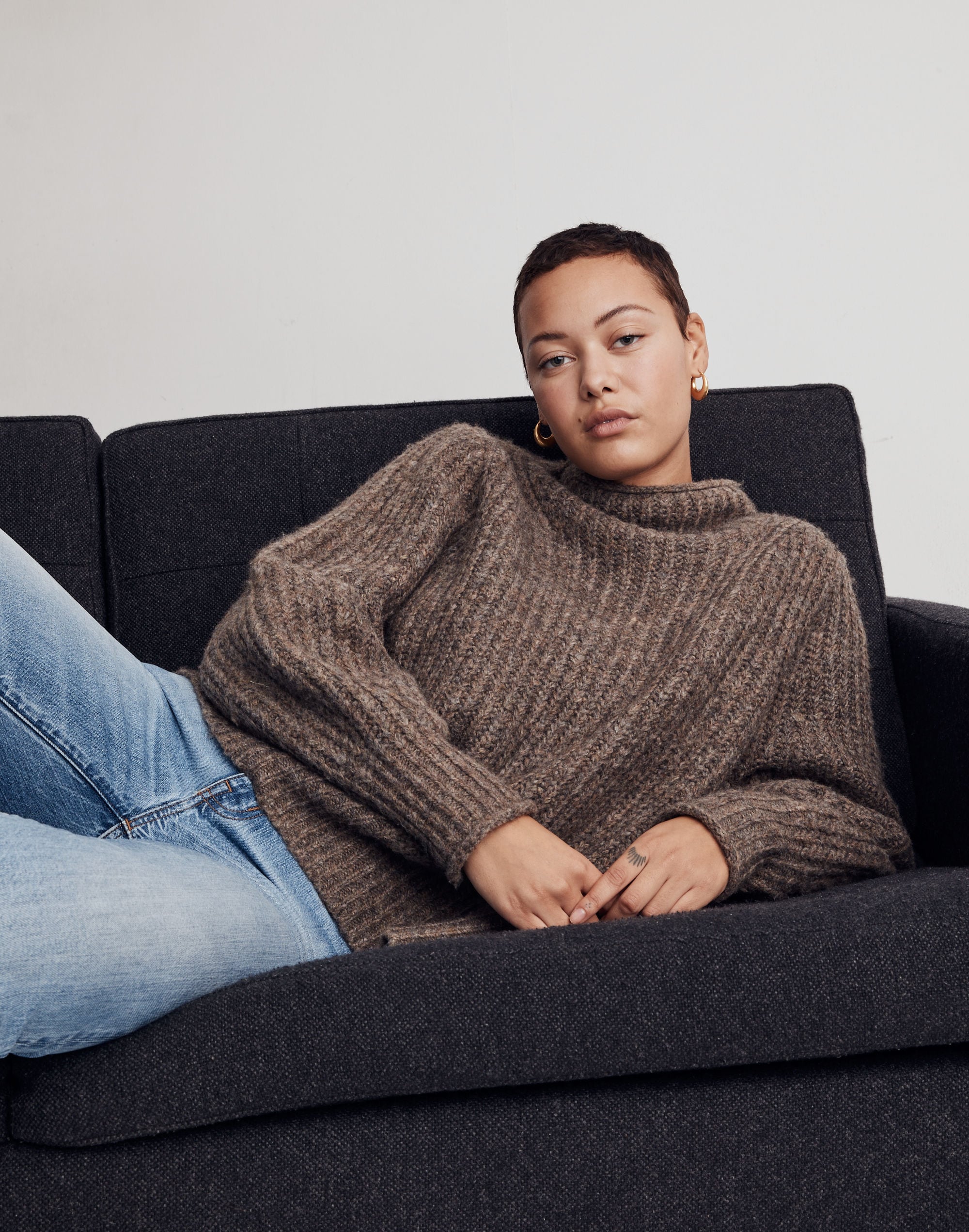 Loretto Mockneck Pullover Sweater