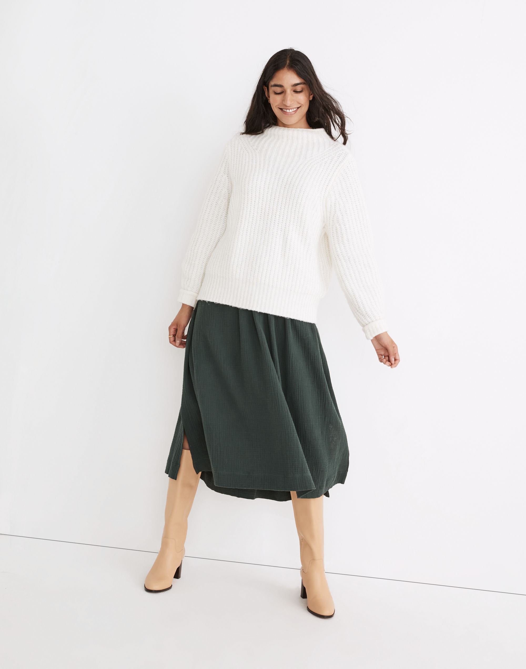 Loretto Mockneck Pullover Sweater